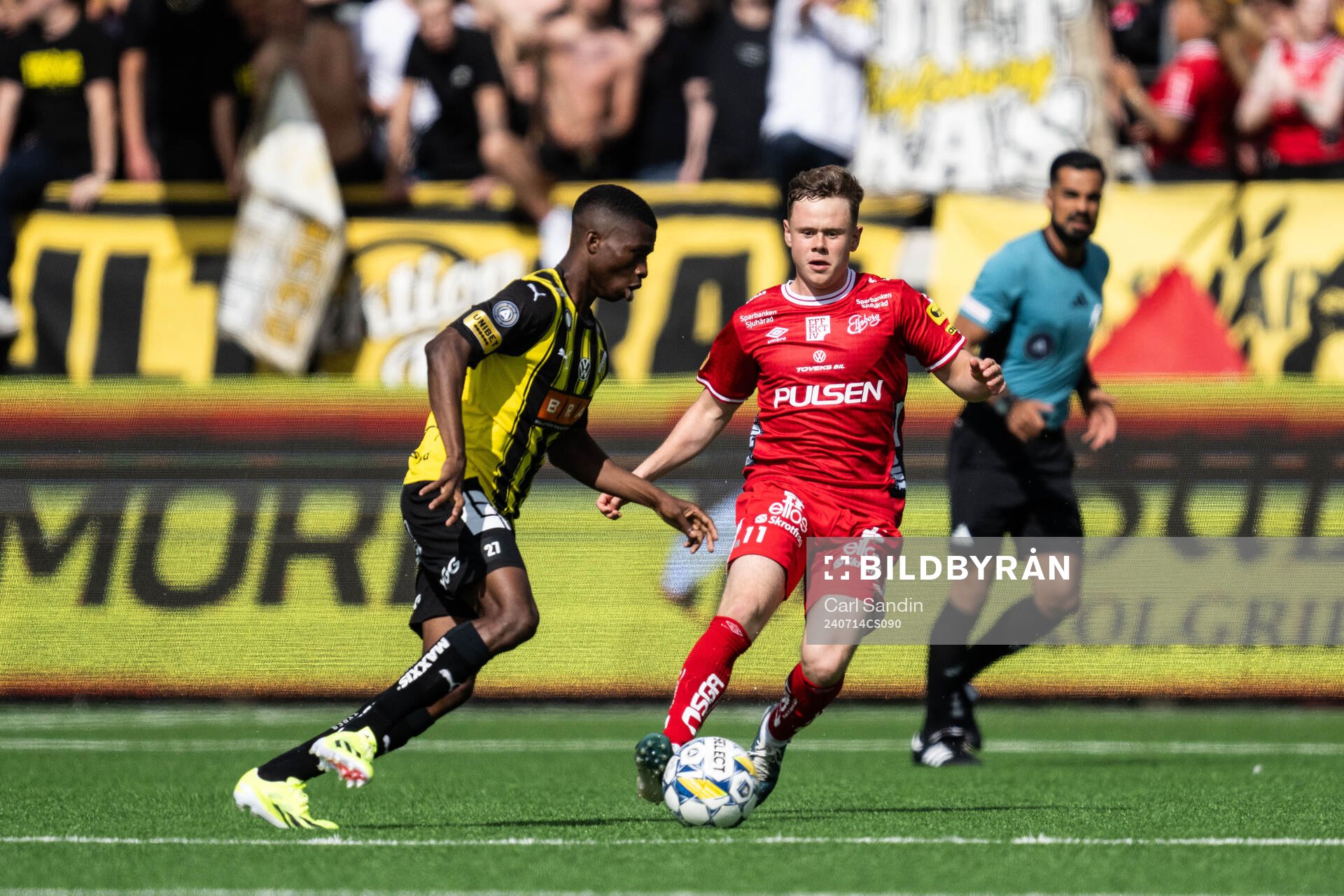 Häckens Akoua Romeo Amane och Elfsborgs Eggert Aron