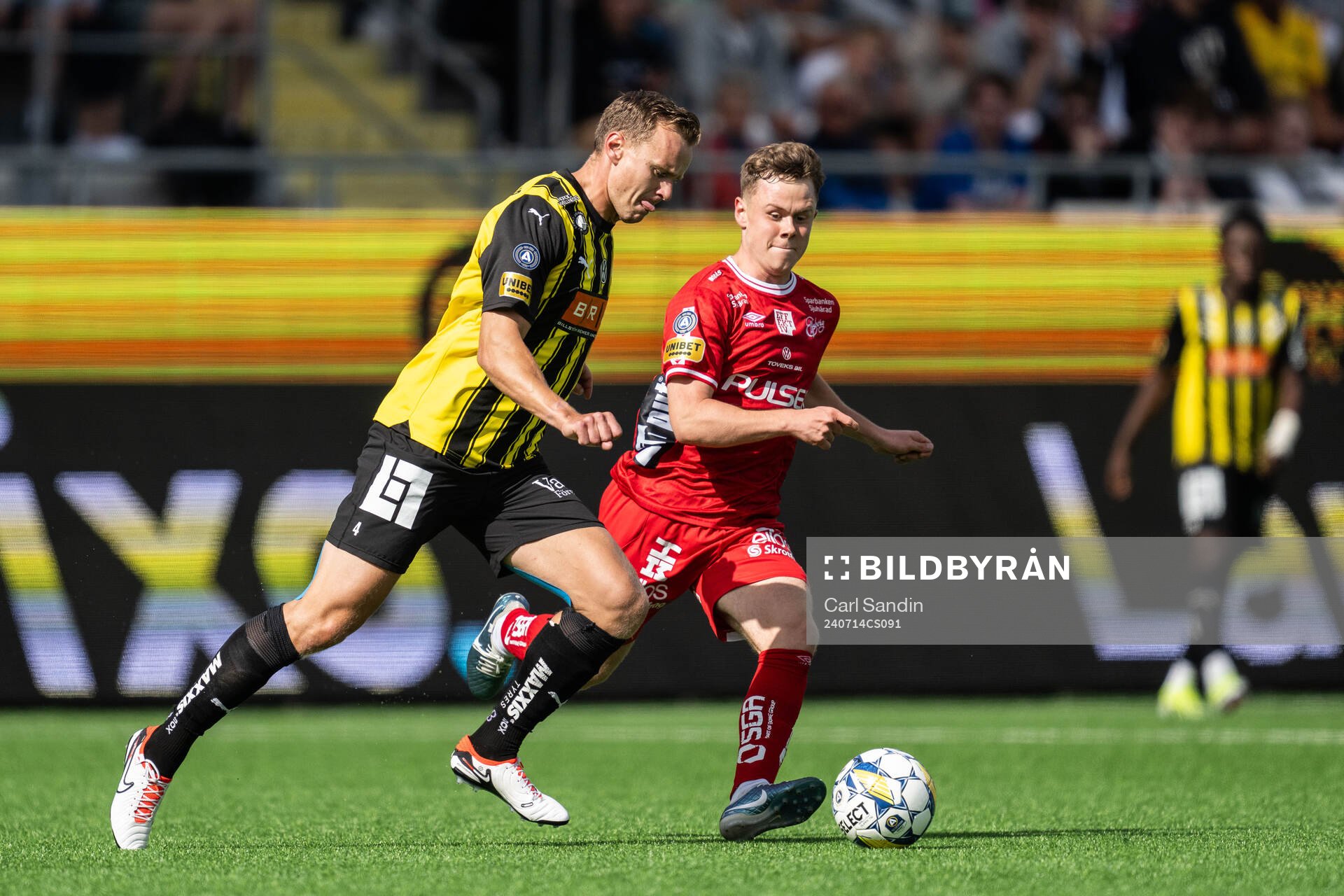 Häckens Marius Lode och Elfsborgs Eggert Aron Gudmundsson