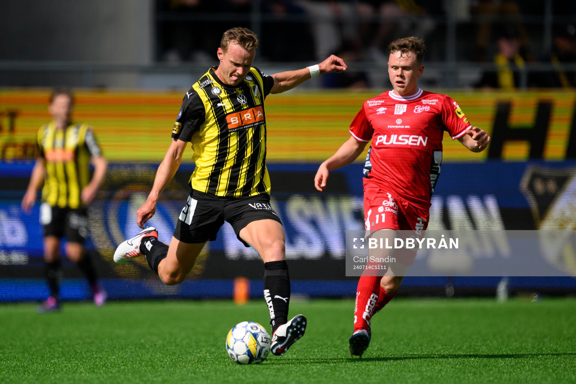 Häckens Marius Lode och Elfsborgs Eggert Aron Gudmundsson