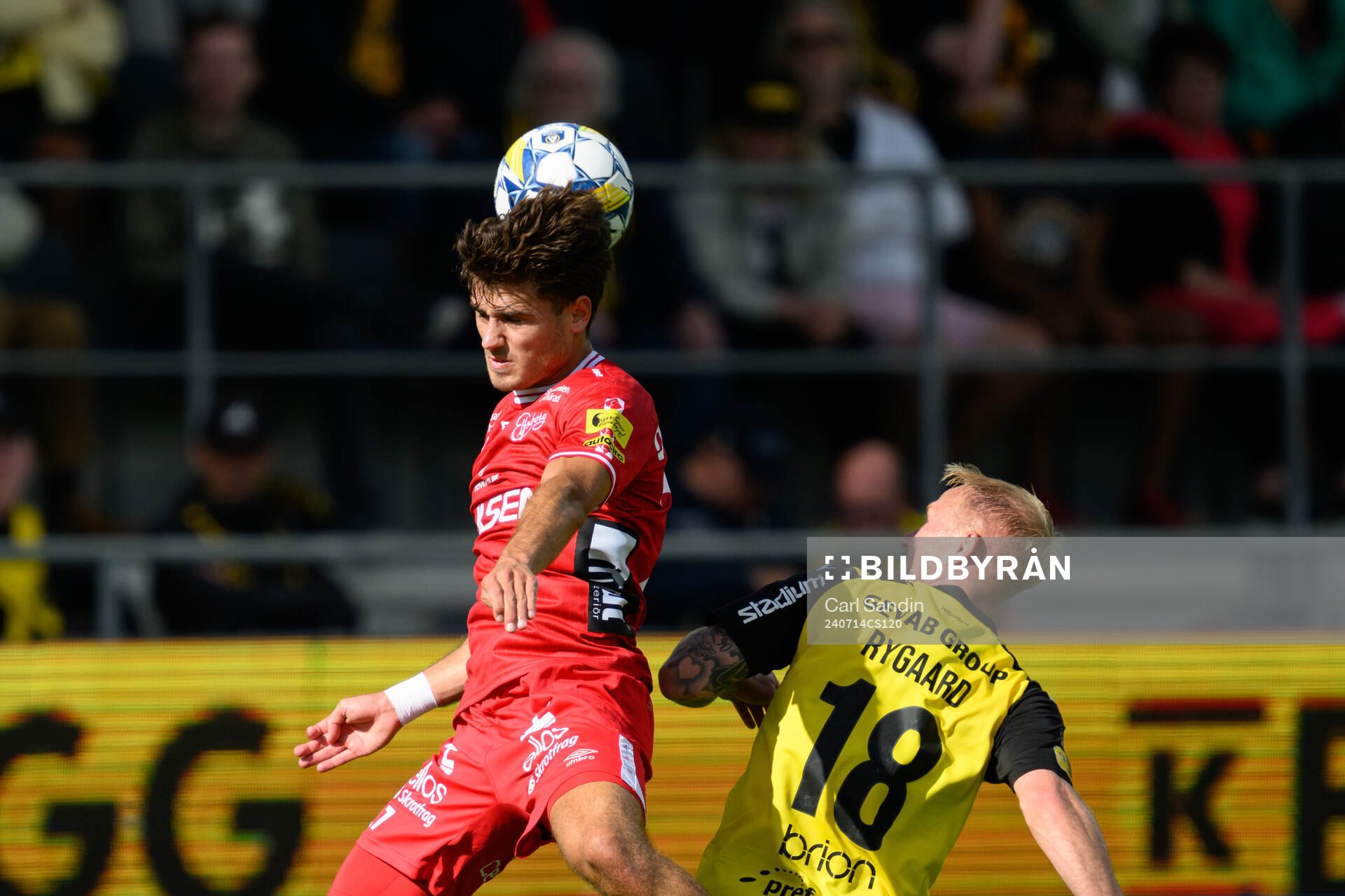 Elfsborgs Besfort Zeneli och Häckens Mikkel Rygaard Jensen