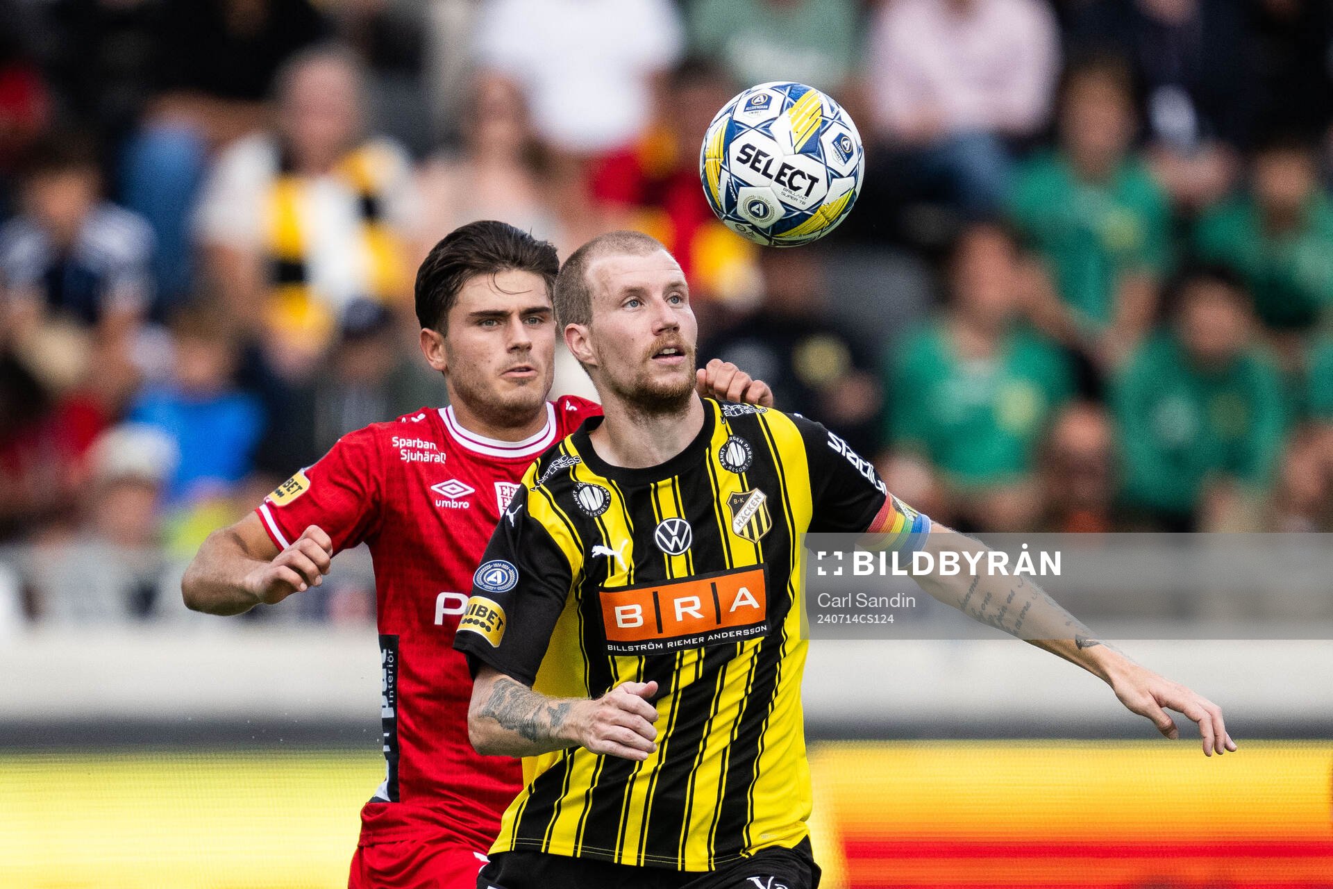 Elfsborgs Besfort Zeneli och Häckens Simon Gustafson