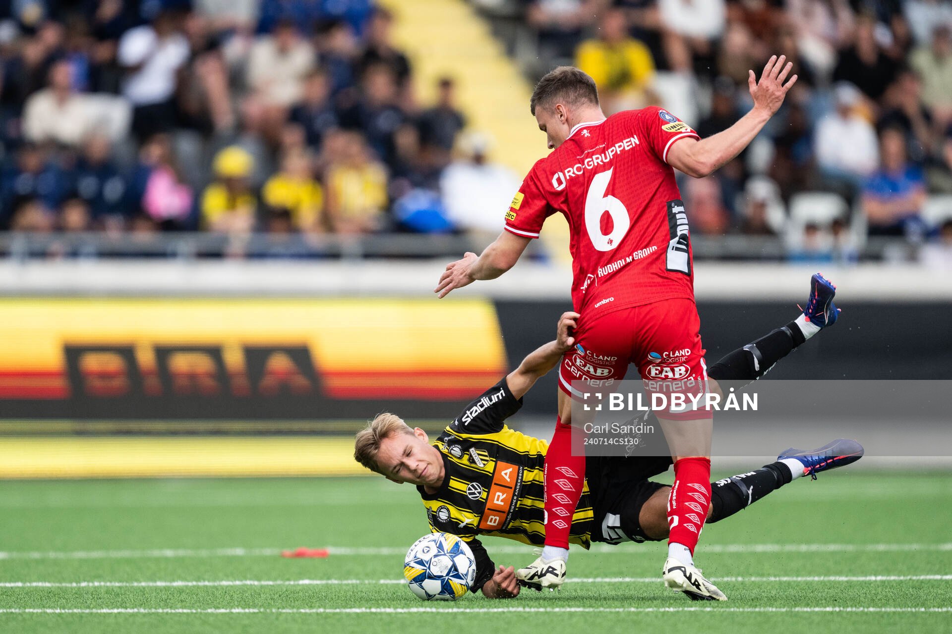 Häckens Pontus Dahbo och Elfsborgs Andri Fannar Baldursson