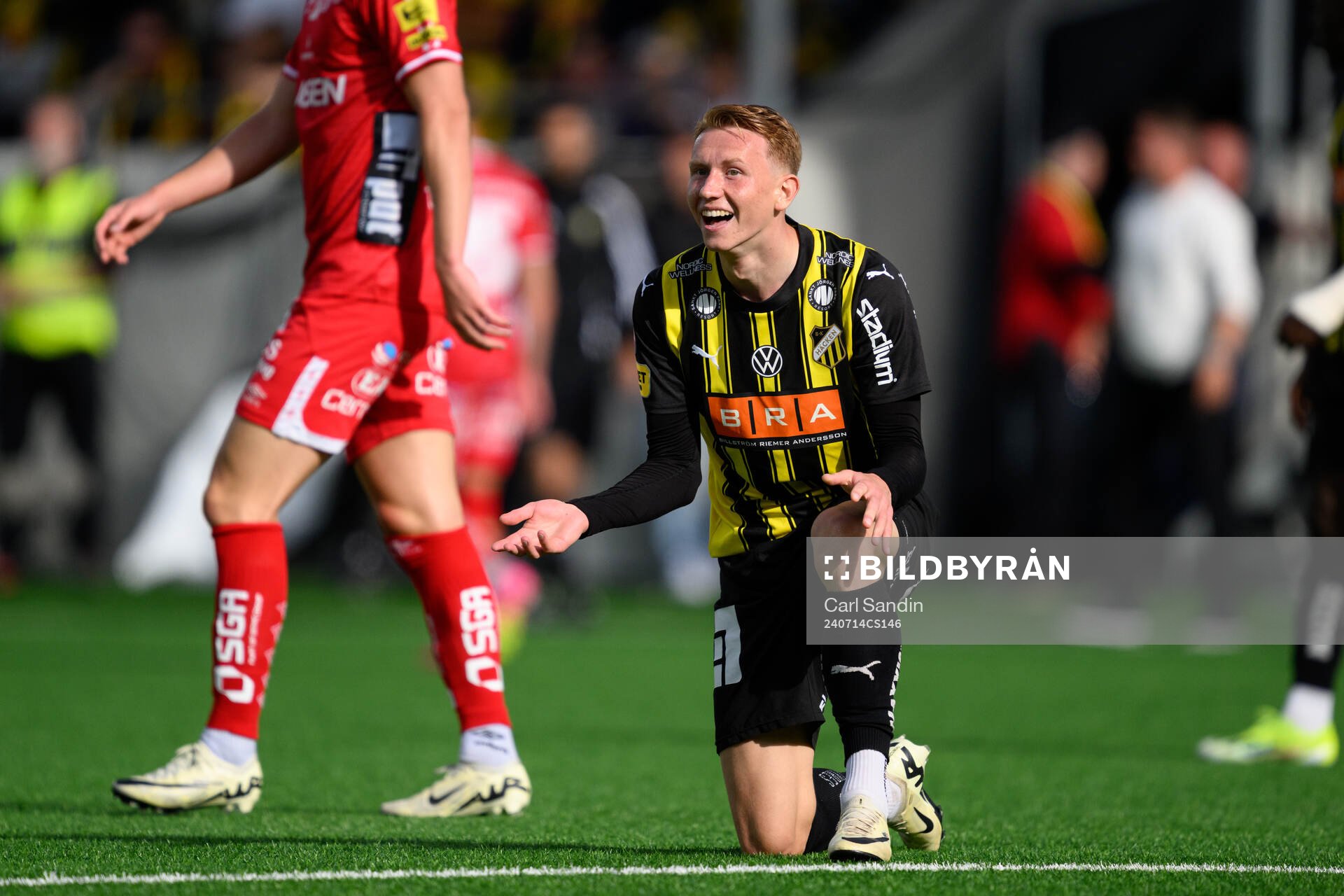 Häckens Julius Lindberg reagerar