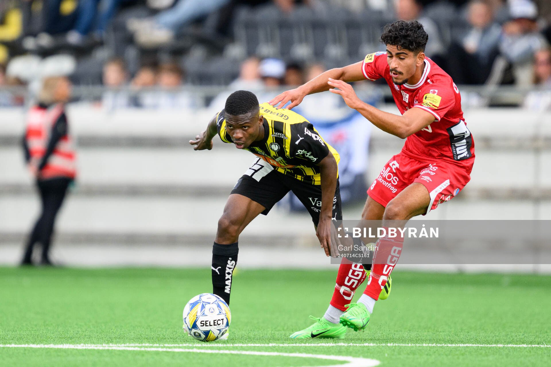 Häckens Akoua Romeo Amane och Elfsborgs Ahmed Qasem