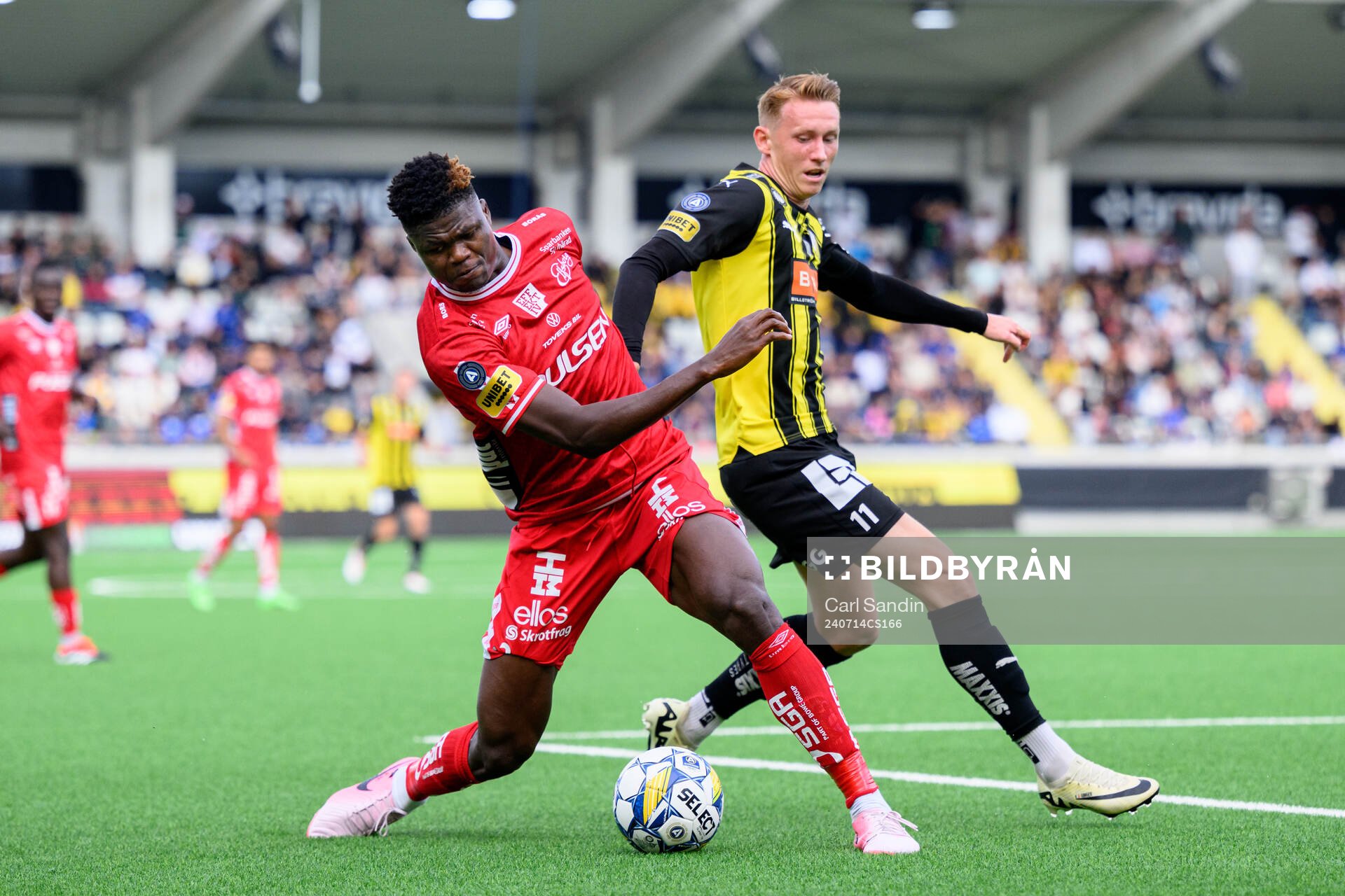 Elfsborgs Terry Yegbe och Häckens Julius Lindberg