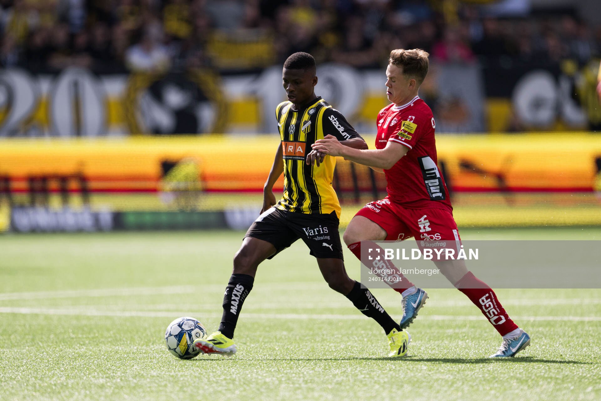 Häckens Akoua Romeo Amane och Elfsborgs Eggert Aron