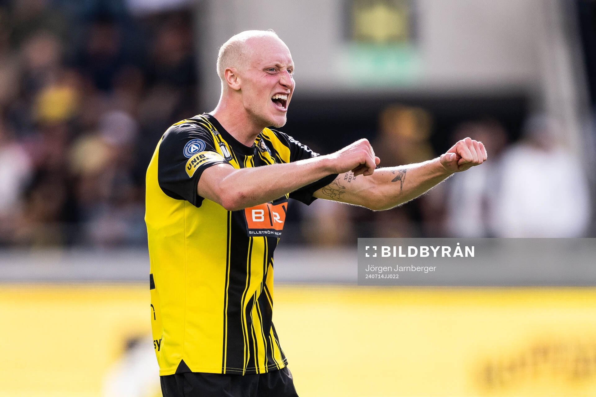 Häckens Valgeir Lunddal jublar