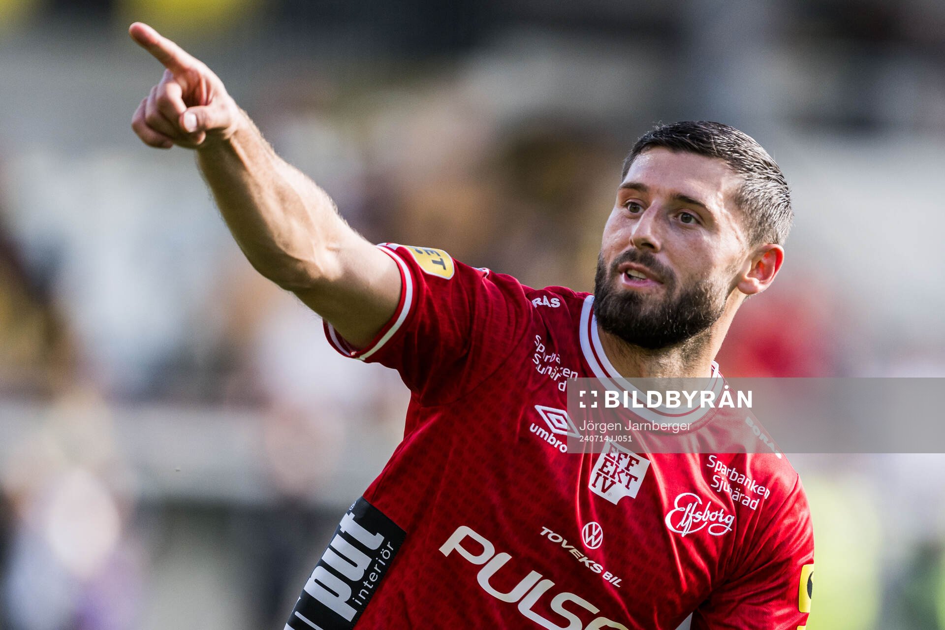 Elfsborgs Arber Zeneli jublar