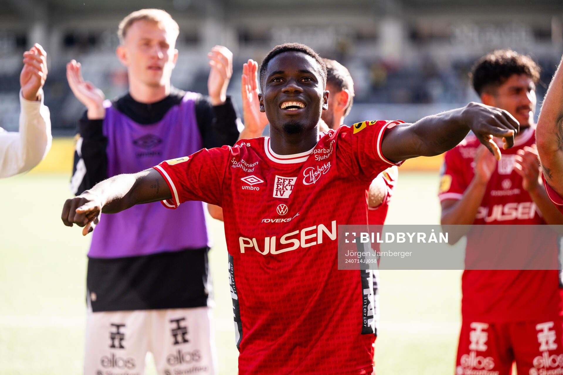 Elfsborgs Michael Baidoo jublar