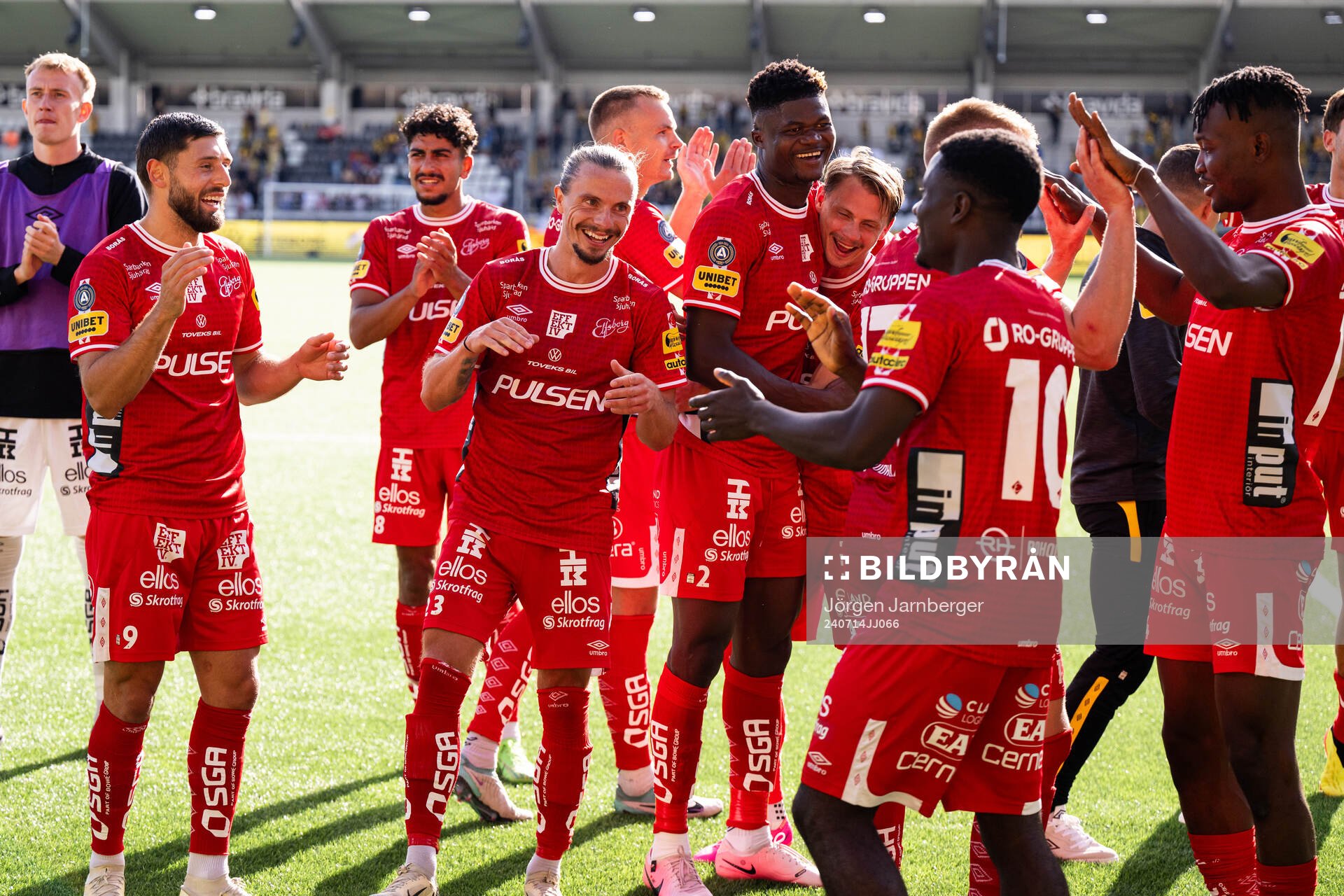 Elfsborgs spelare jublar