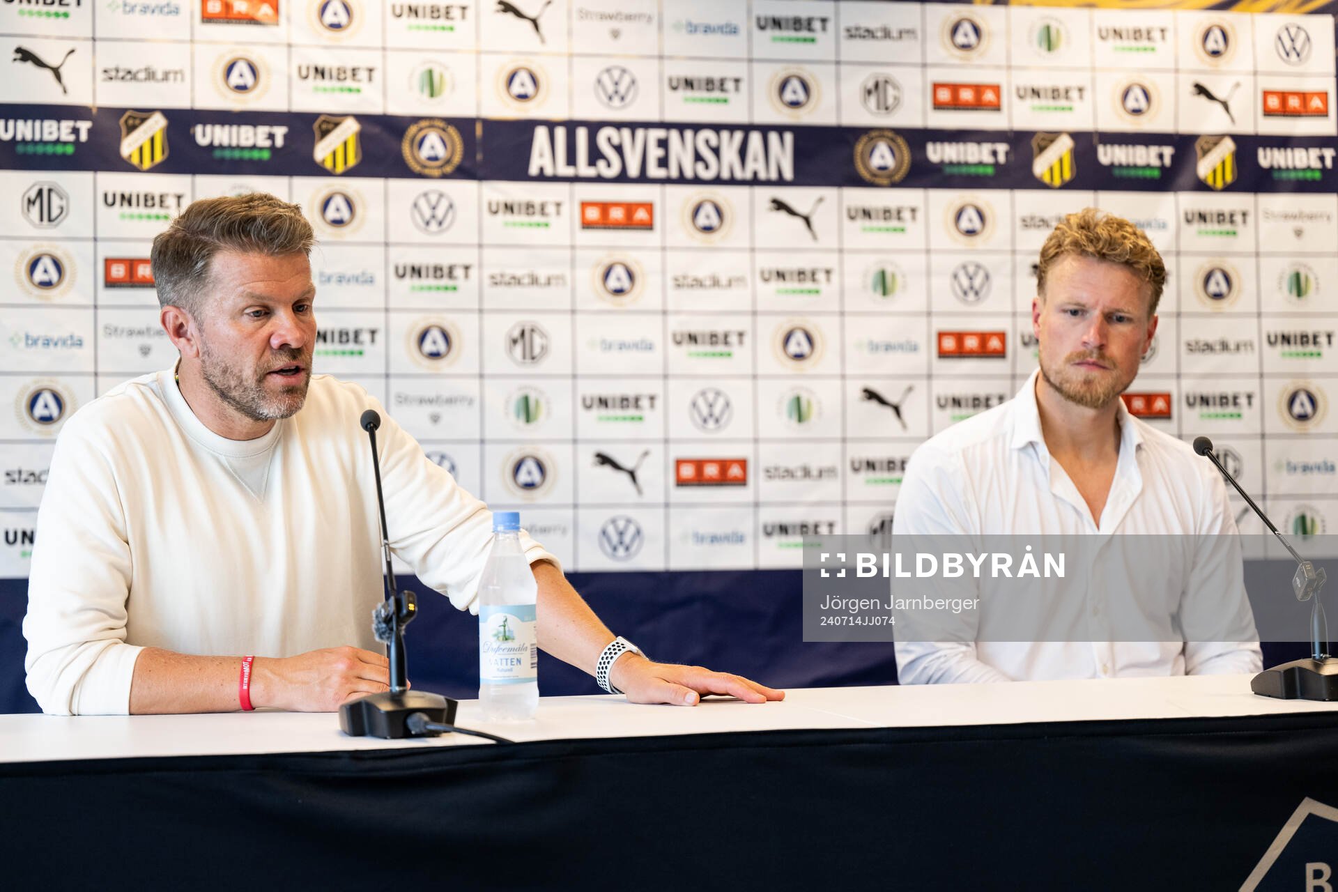 Häckens tränare Pål Arne Johansen och Elfsborgs manager