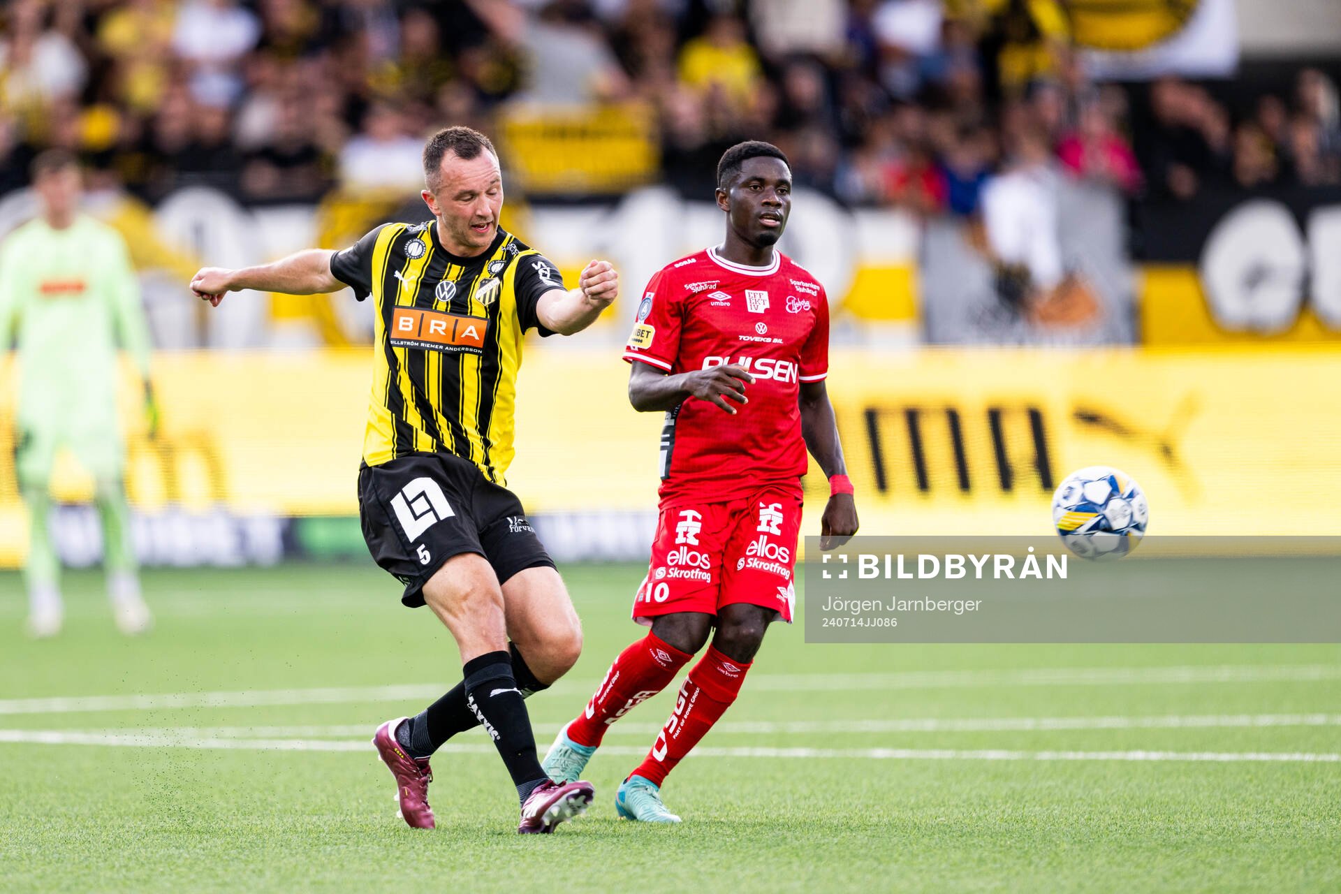 Häckens Even Hovland och Elfsborgs Michael Baidoo