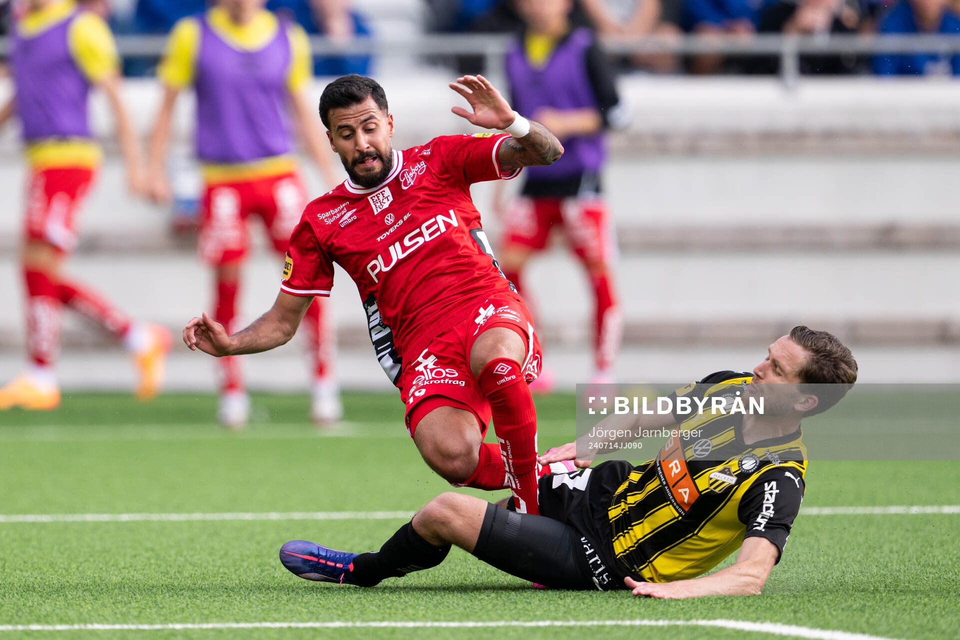 Elfsborgs Rami Kaib och Häckens Adam Lundkvist