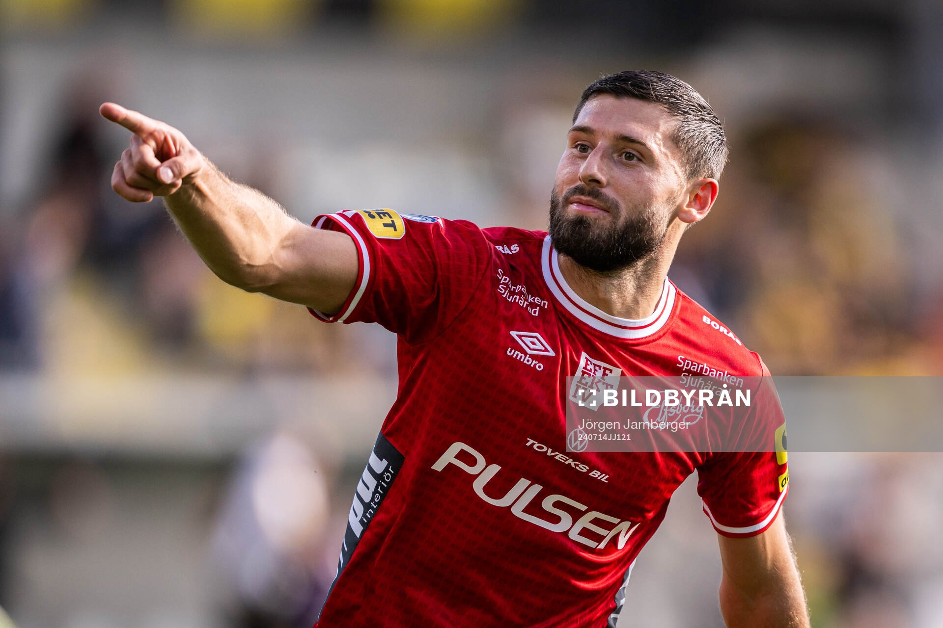 Elfsborgs Arber Zeneli jublar