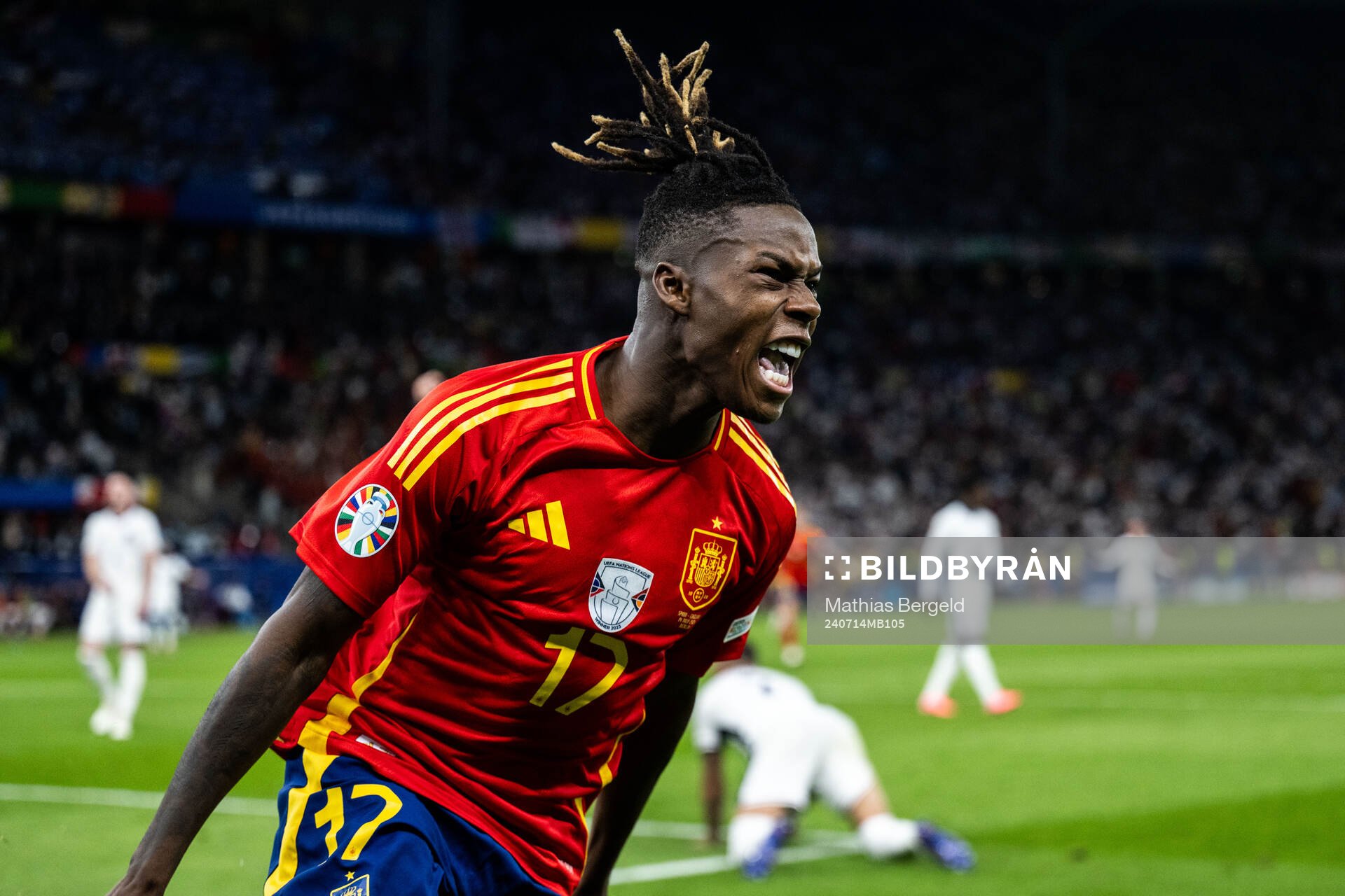 Nicholas Williams of Spain celebrates