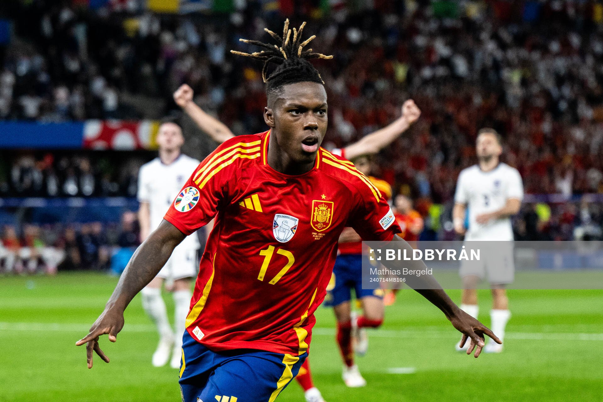 Nicholas Williams of Spain celebrates