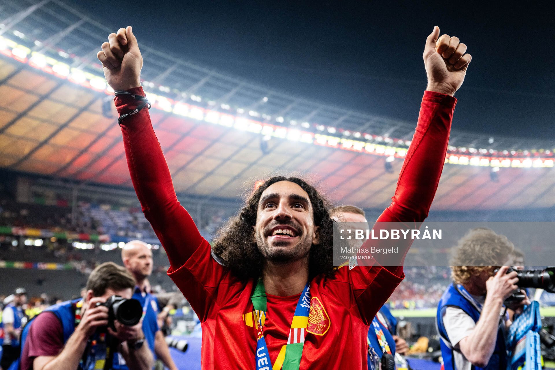 Marc Cucurella of Spain celebrates