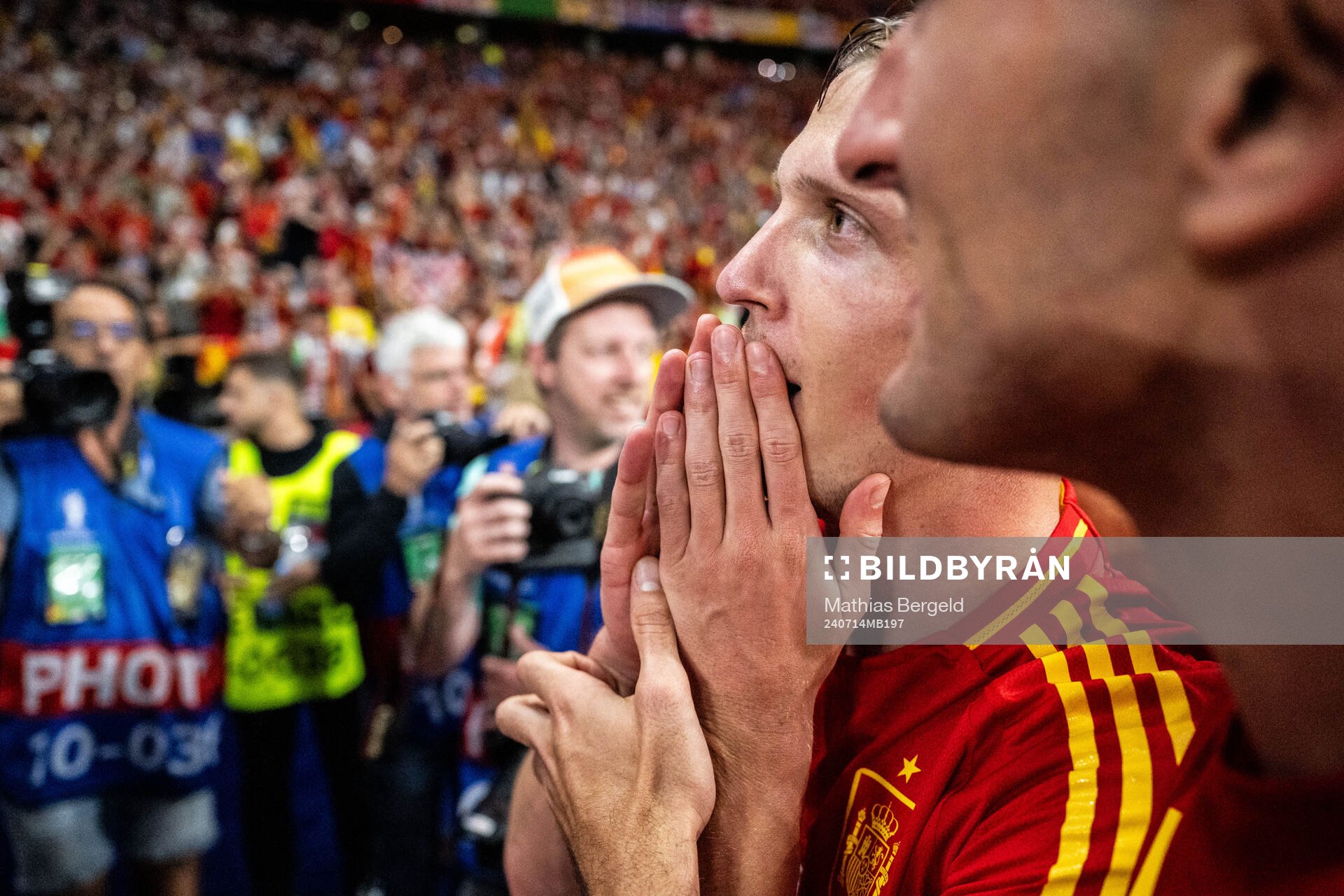 Daniel Olmo of Spain celebrates
