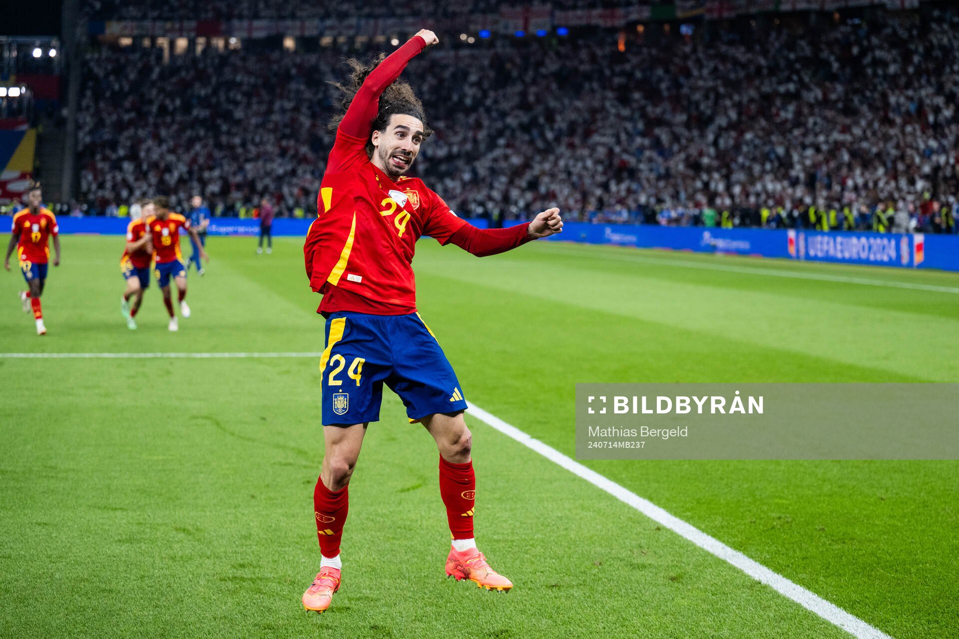 Marc Cucurella of Spain celebrates