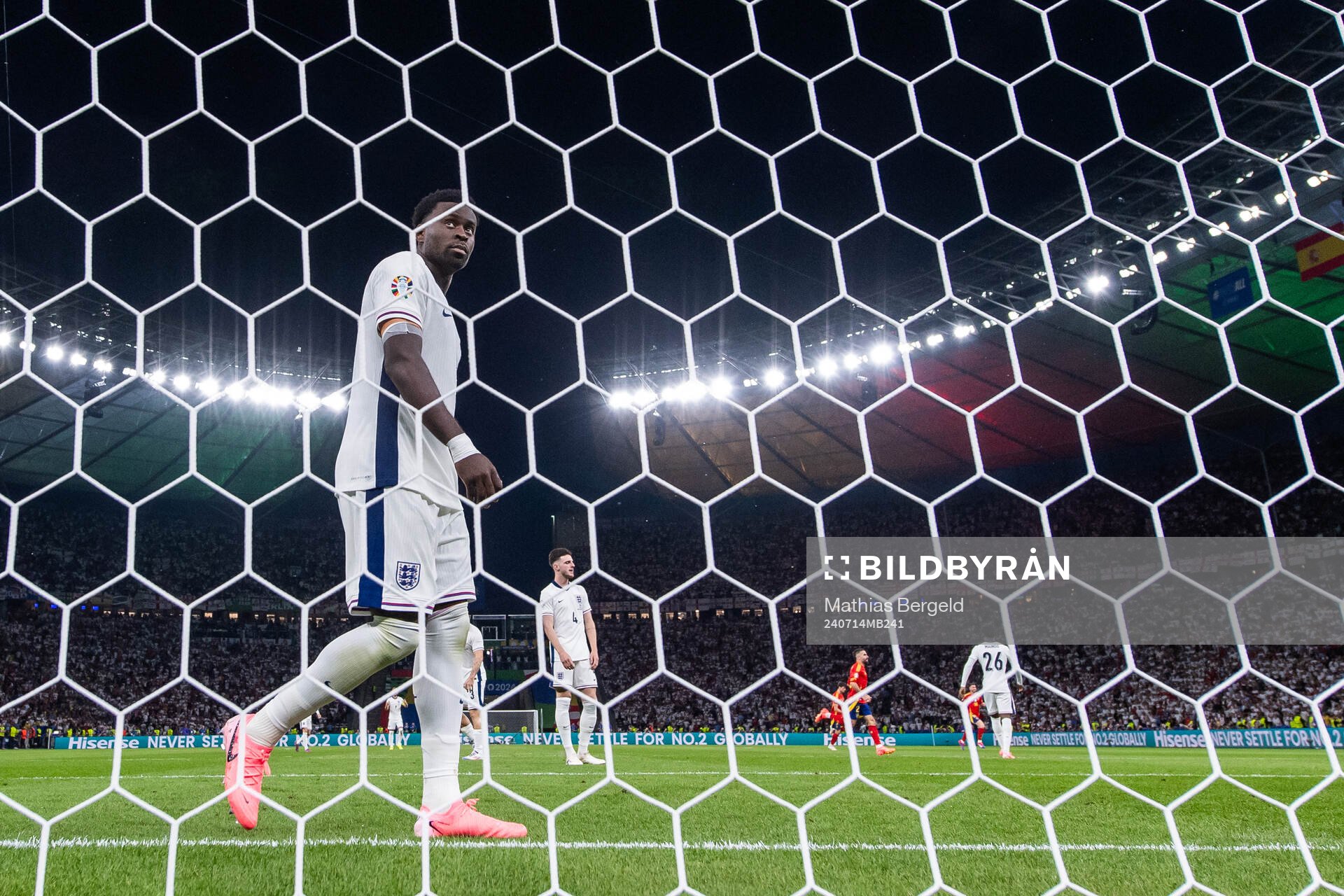Marc Guehi of England looks dejected