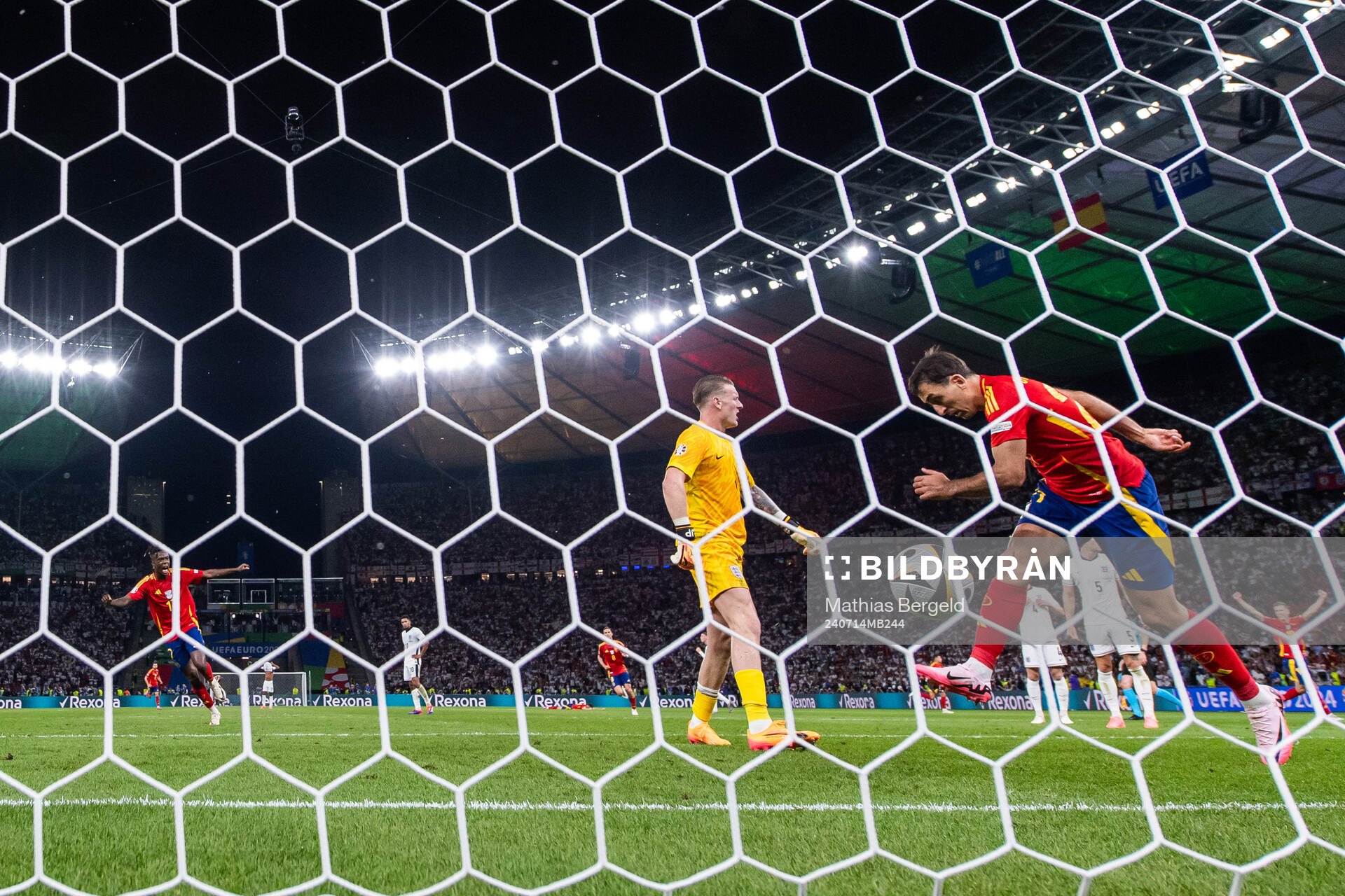 Mikel Oyarzabal of Spain celebrates