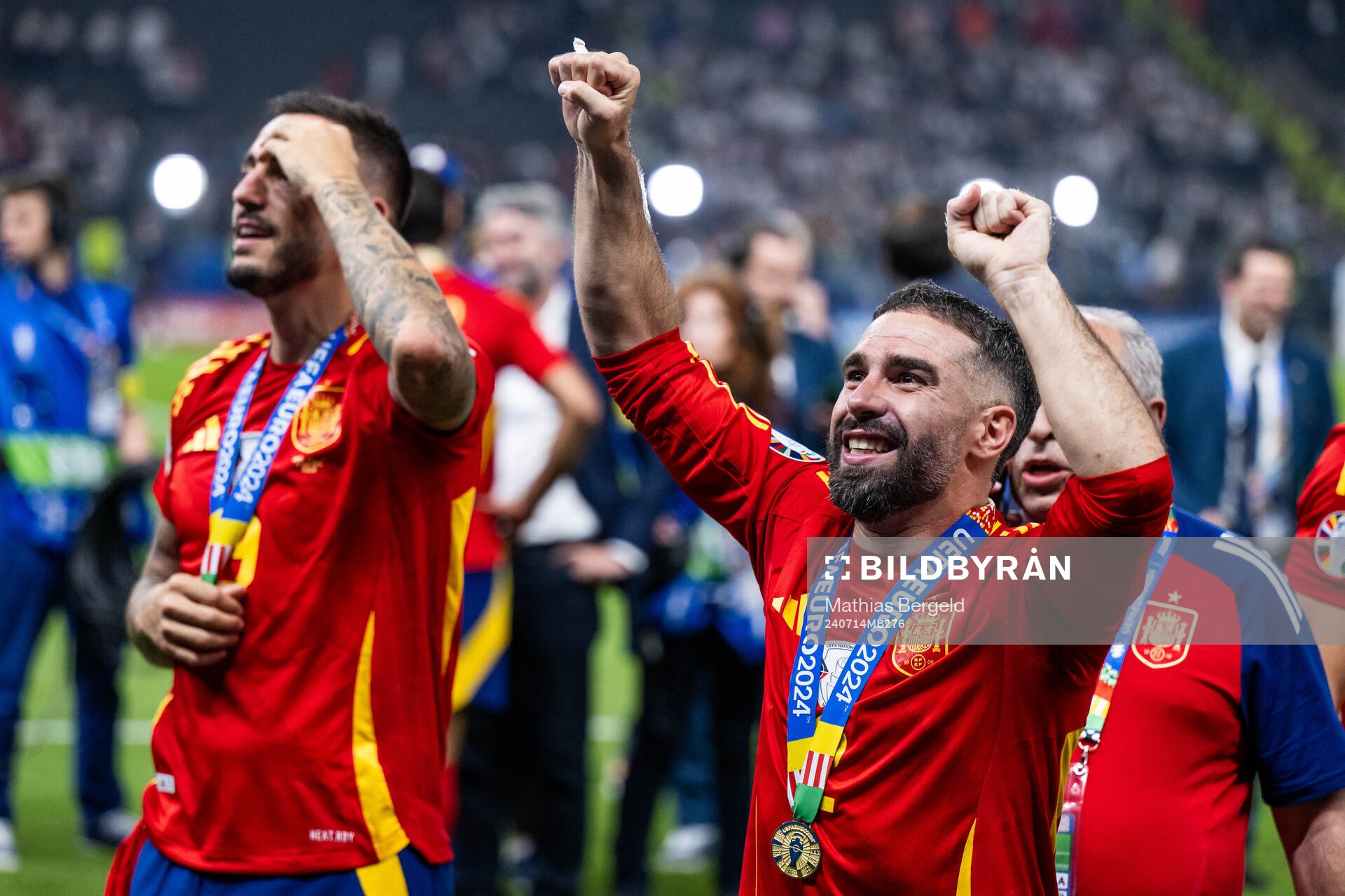 Daniel Carvajal of Spain celebrates