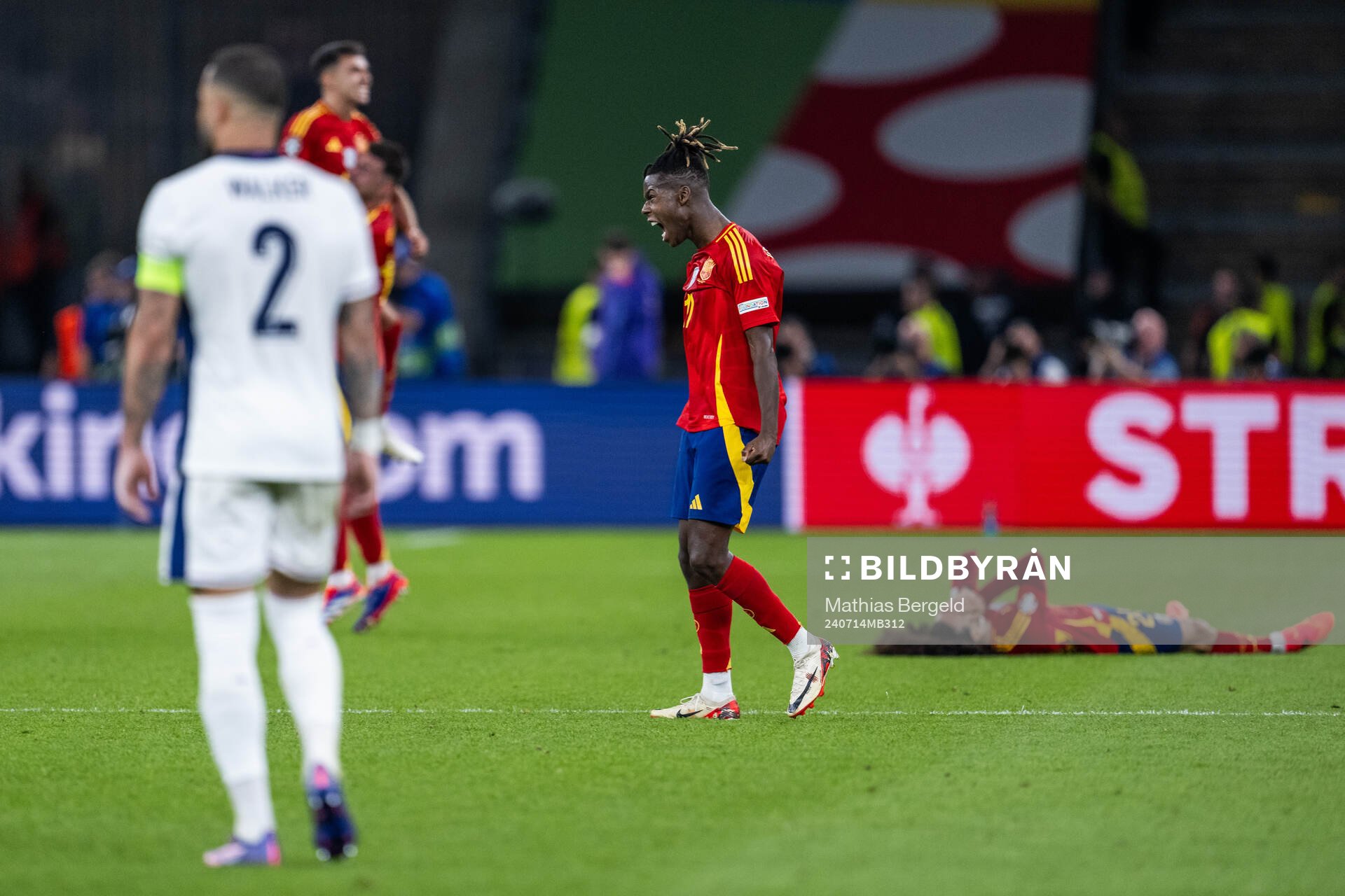 Nicholas Williams of Spain celebrates