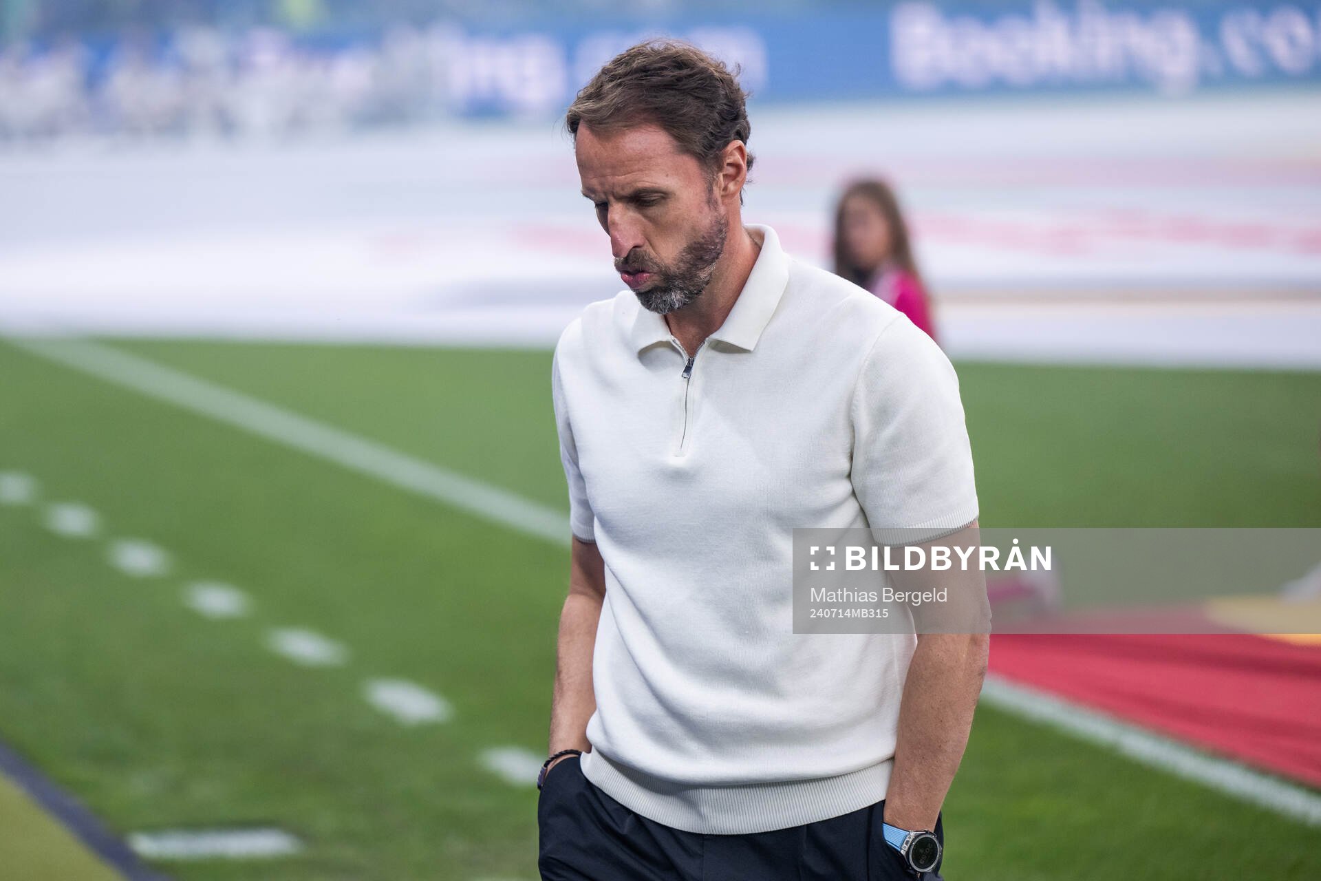 Head coach Gareth Southgate of England