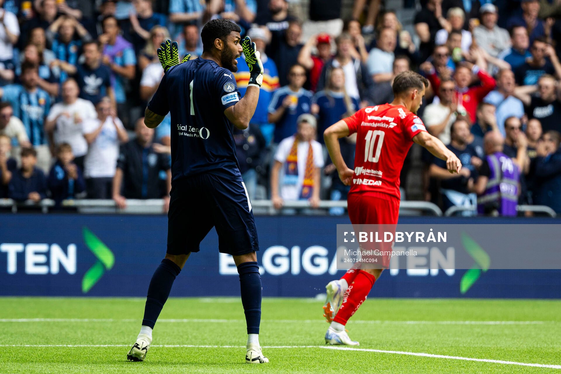 Värnamos målvakt Jonathan Ursin Rasheed
