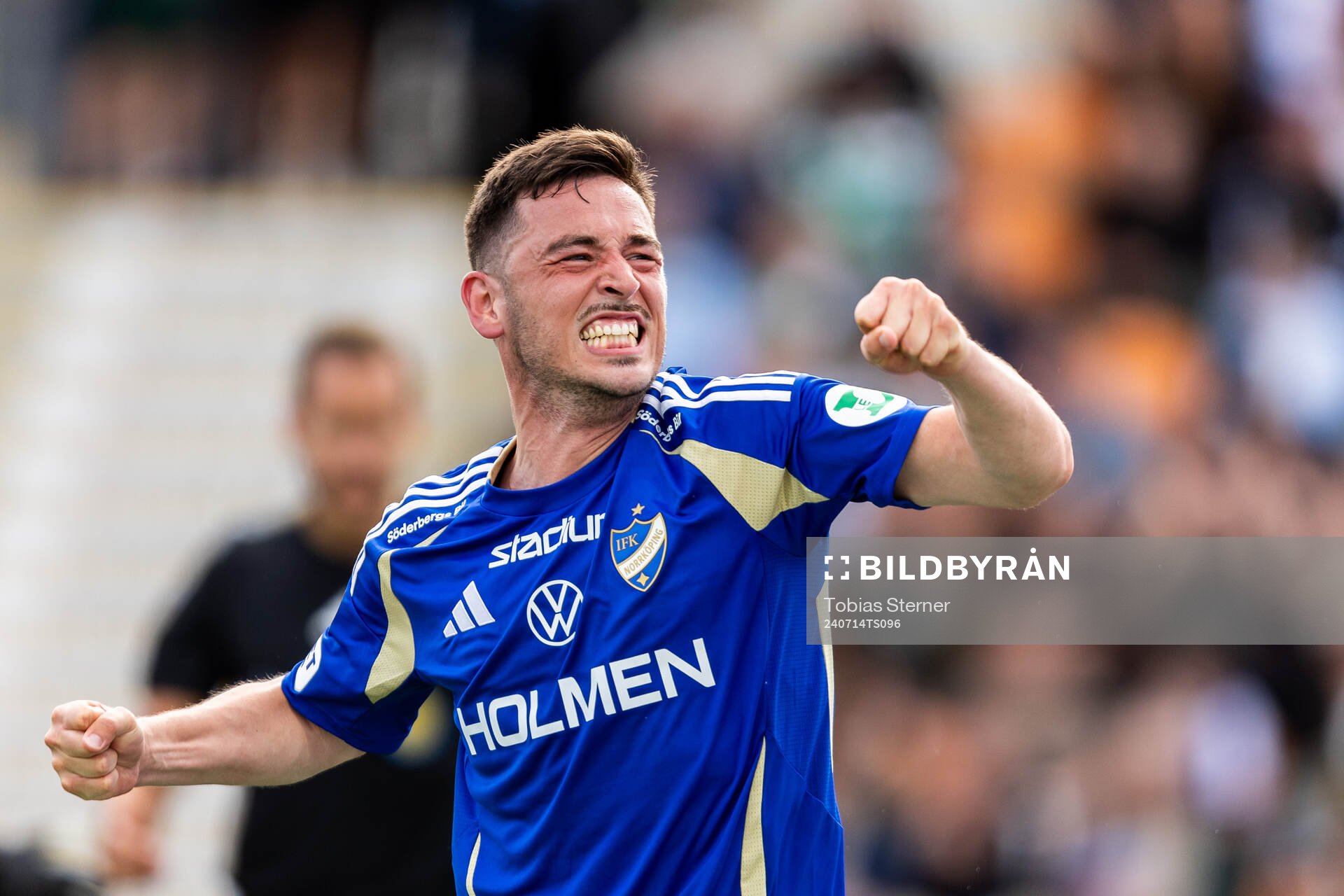 IFK Norrköpings Vito Hammershöy-Mistrati jublar