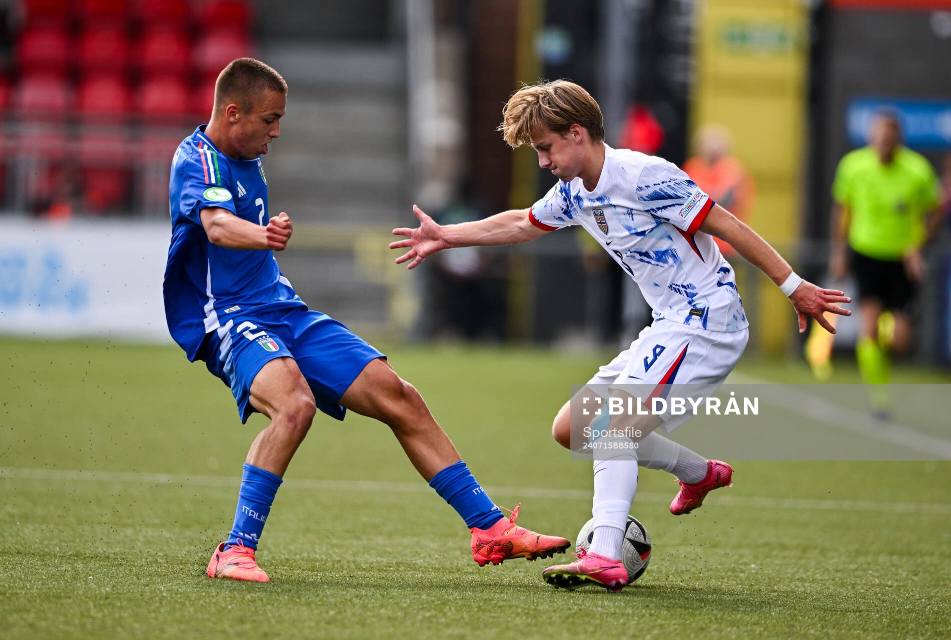 Benjamin Thoresen Faraas of Norway in action against