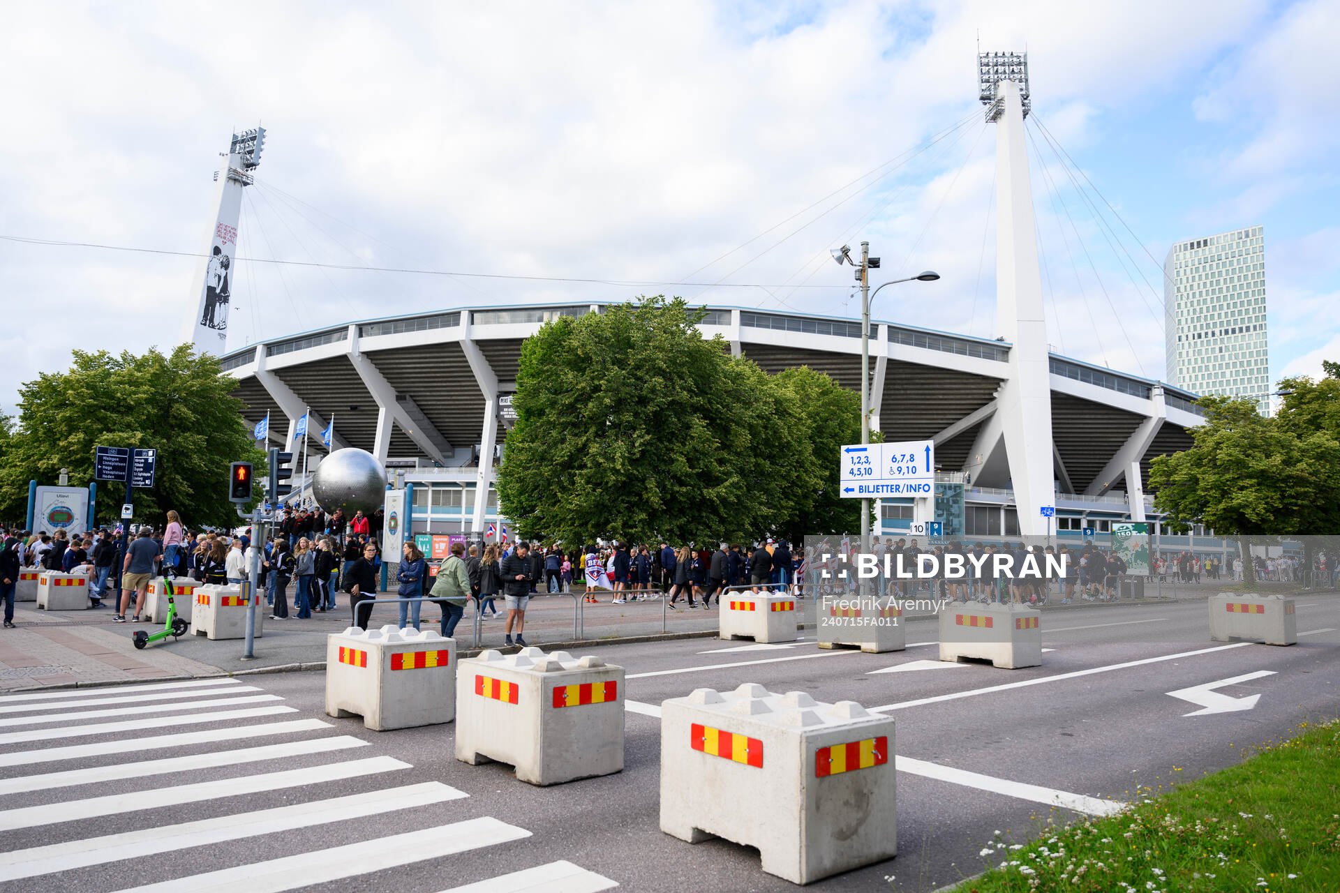 Nya Ullevi deltagare inför invigningen av Gothia Cup den 15 juli 2024 i Göteborg. 