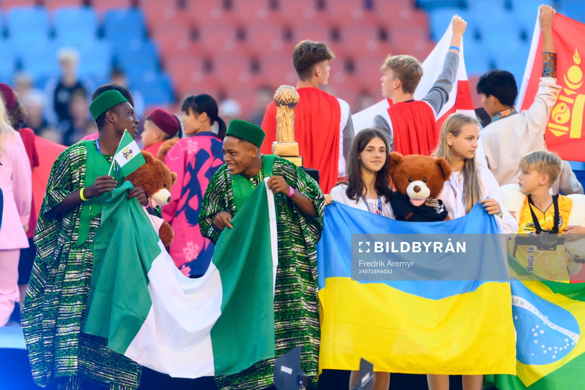 Gothia Cup pokalen samt deltagare
