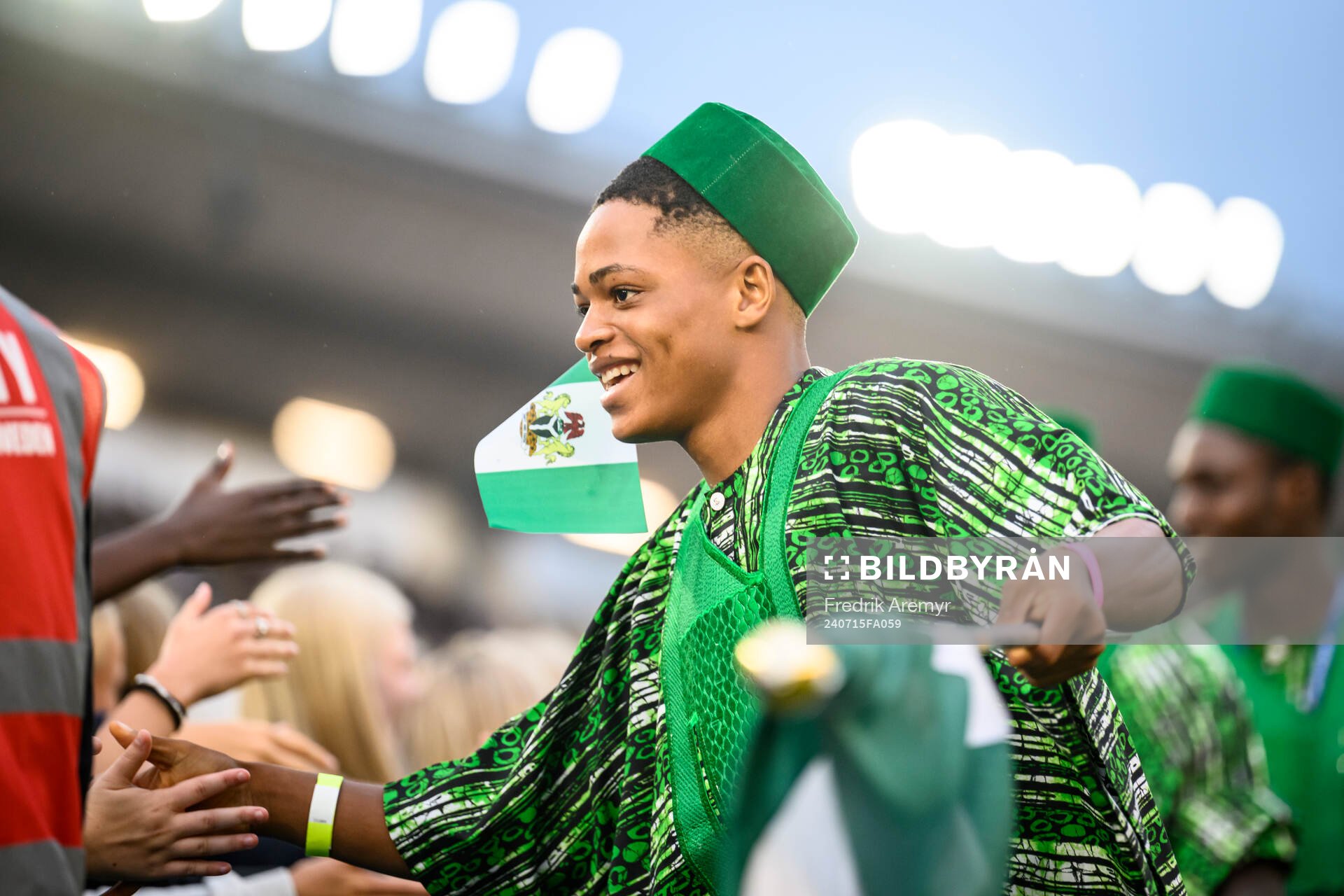 En deltagare från Nigeria