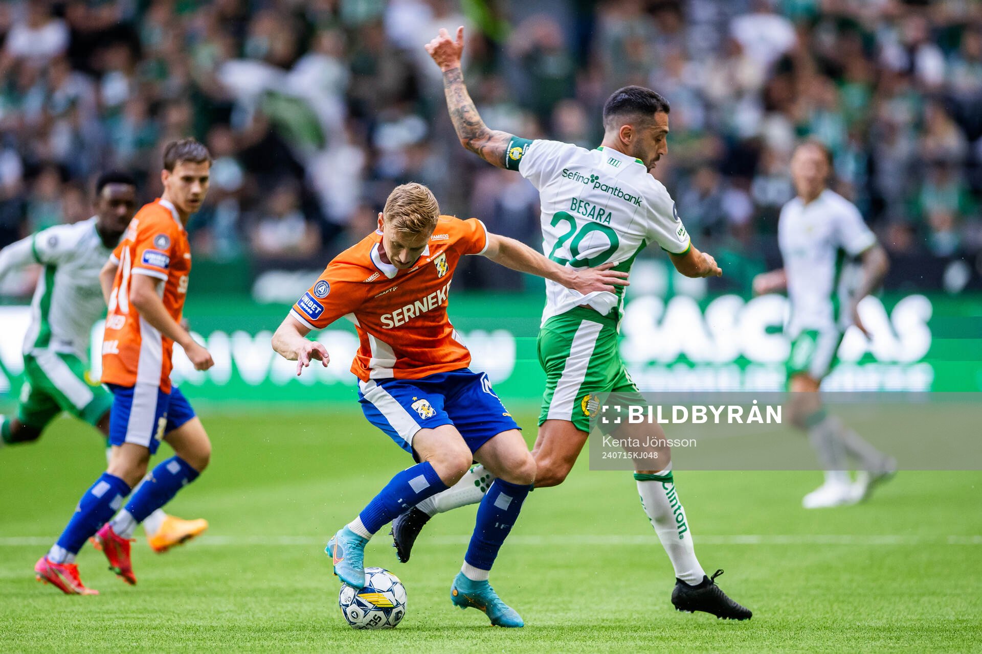 IFK Göteborgs Sebastian Ohlsson och Hammarbys Nahir Besara