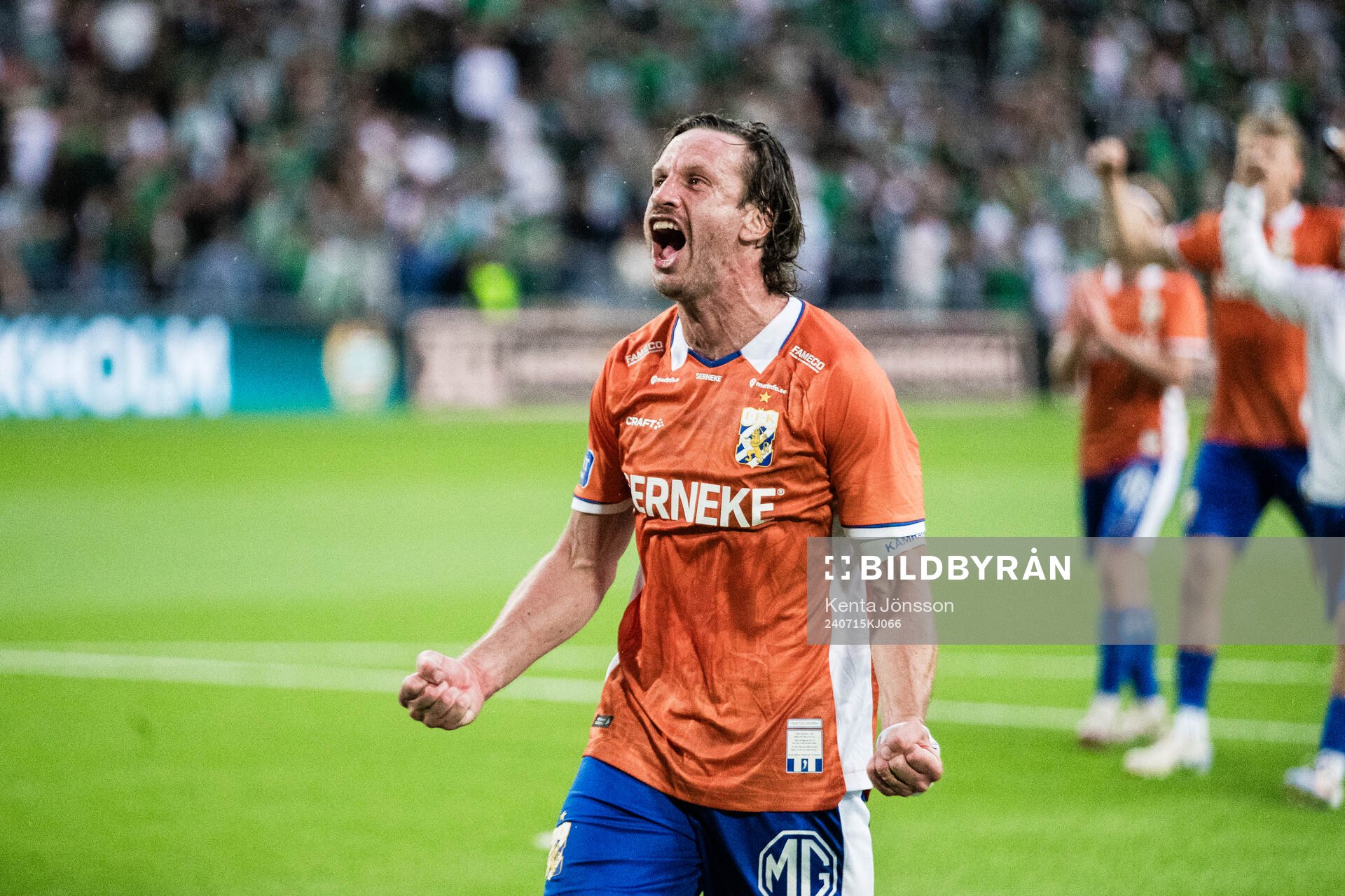 IFK Göteborgs Gustav Svensson jublar
