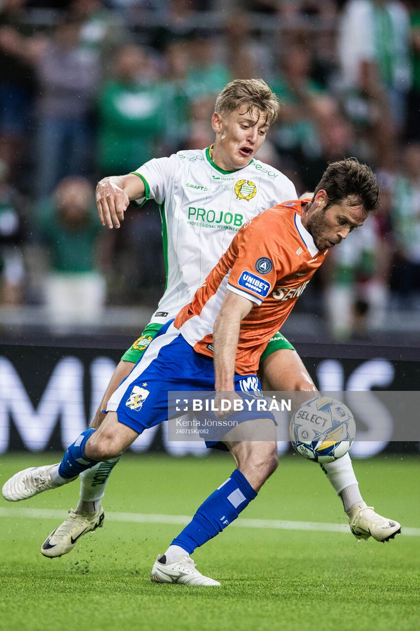 Hammarbys Dennis Collander och IFK Göteborgs Emil