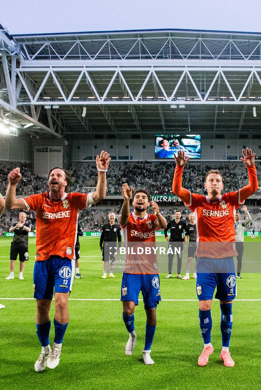 IFK Göteborgs Gustav Svensson, Thomas Santos och Sebastian