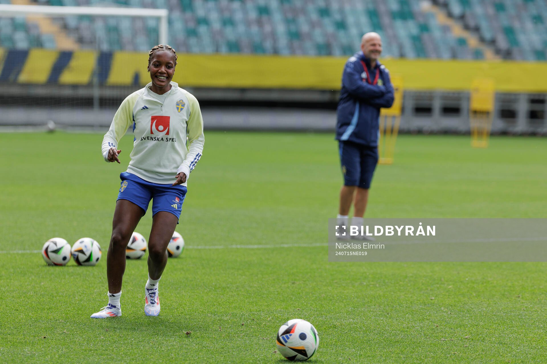 Evelyn Ijeh of the Swedish women's national football team