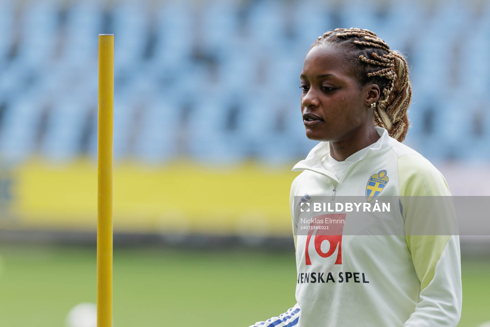 Evelyn Ijeh of the Swedish women's national football team