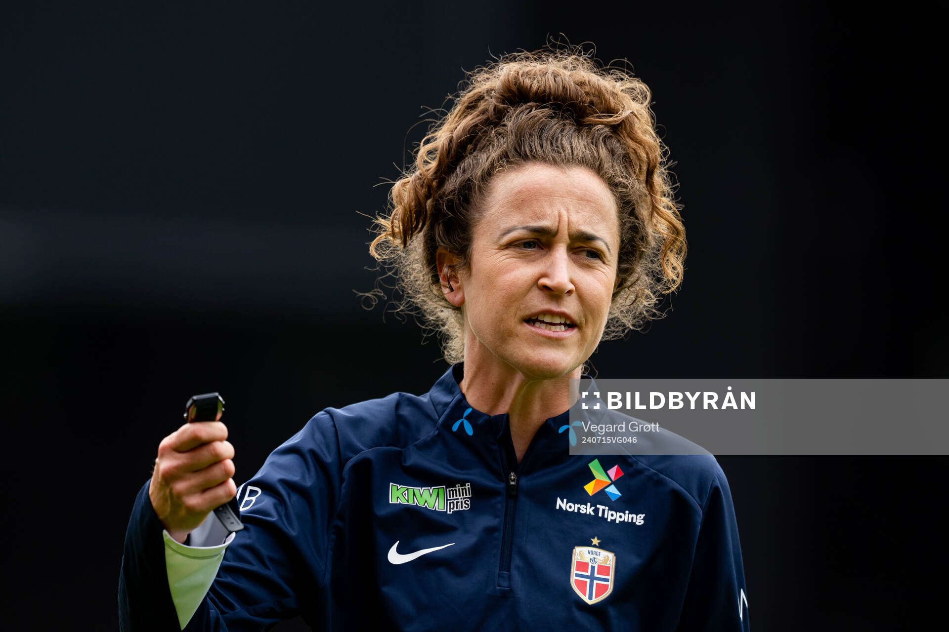 Frankie Hunter, fitness coach of the Norwegian women's