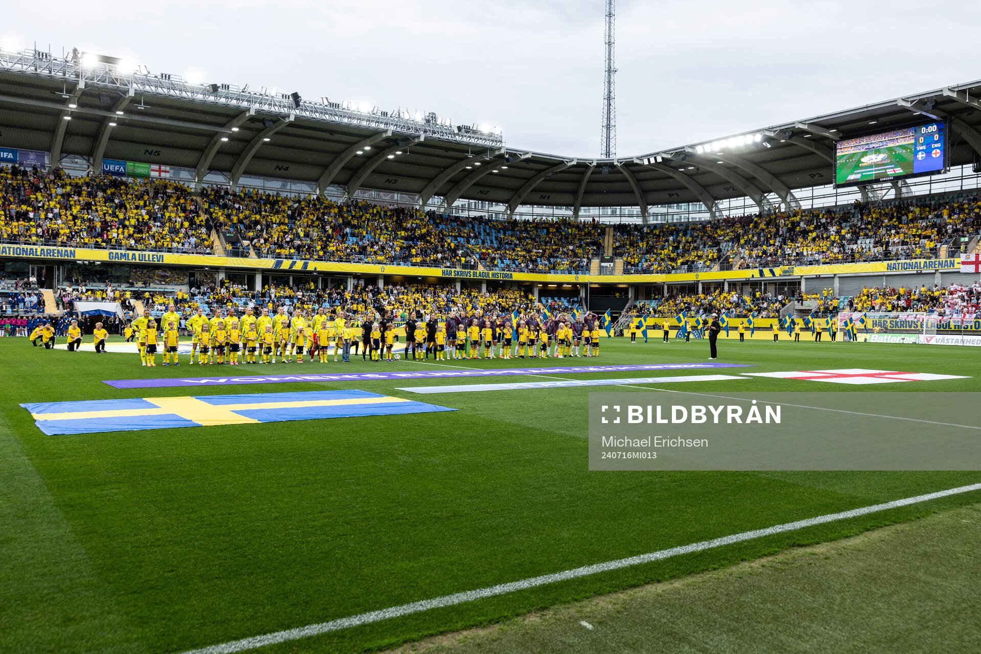 Players of Sweden and of England