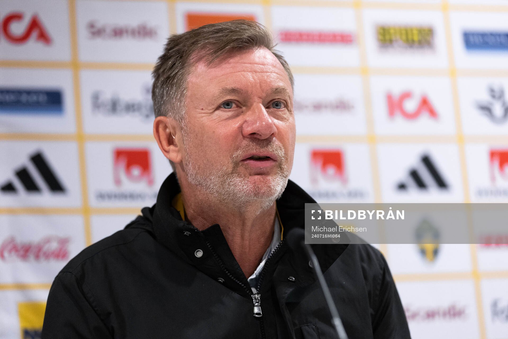 Head coach Peter Gerhardsson of Sweden