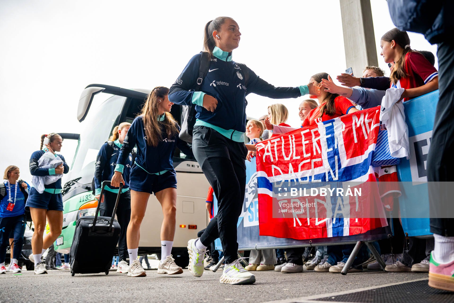 Vilde Bøe Risa of Norway arrives