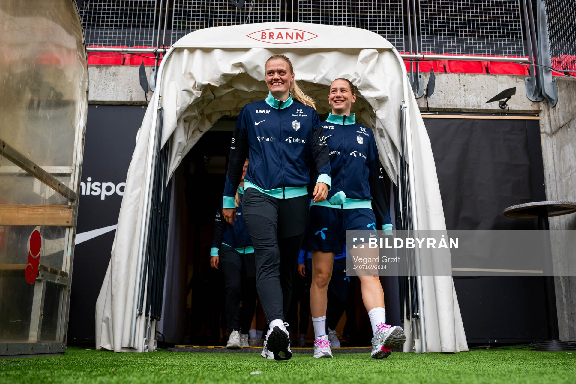 Mathilde Harviken and Elisabeth Terland of Norway