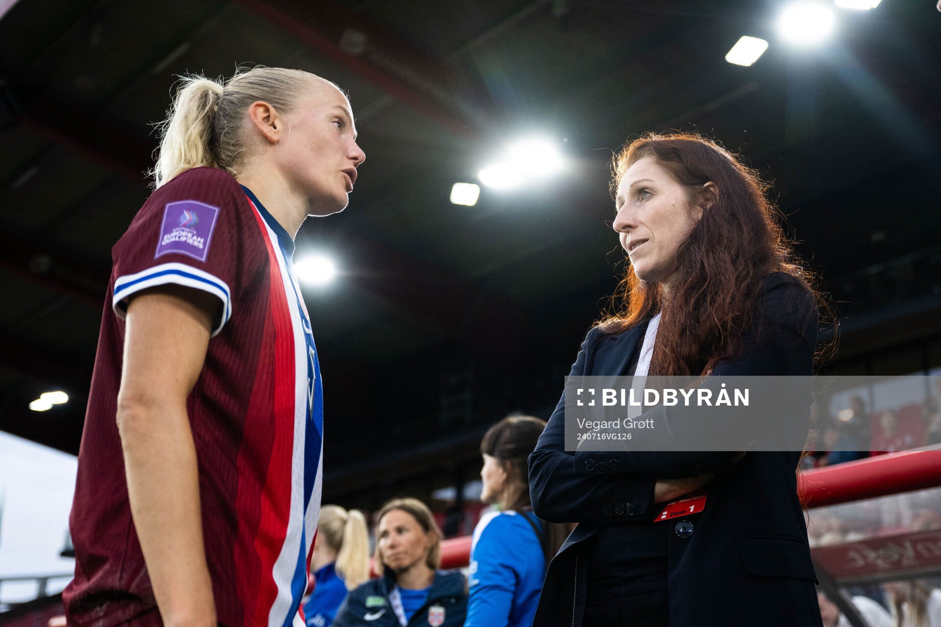 Guro Bergsvand of Norway and Lise Klaveness, President of