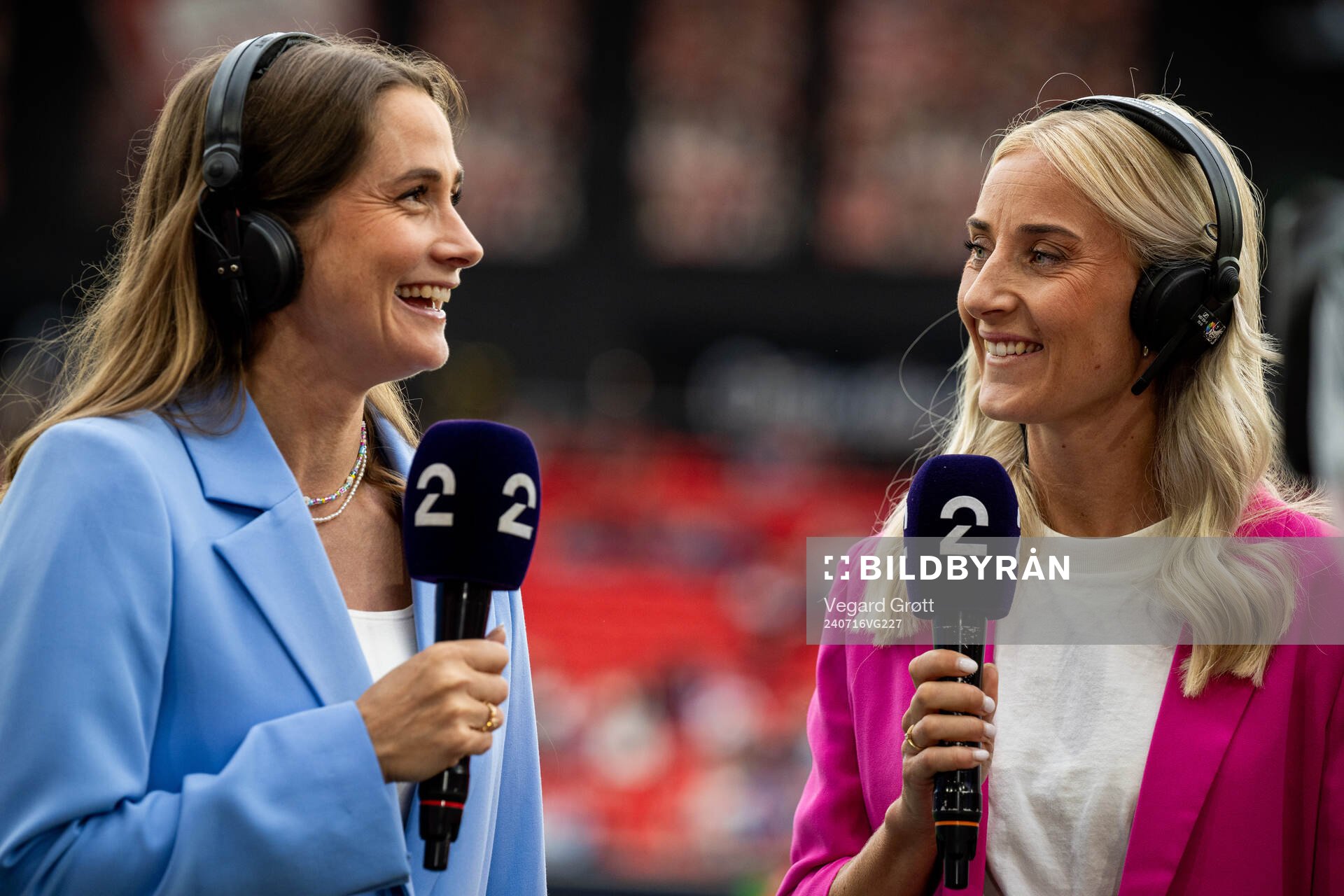 Ingrid Ryland and Anja Sønstevold of TV 2
