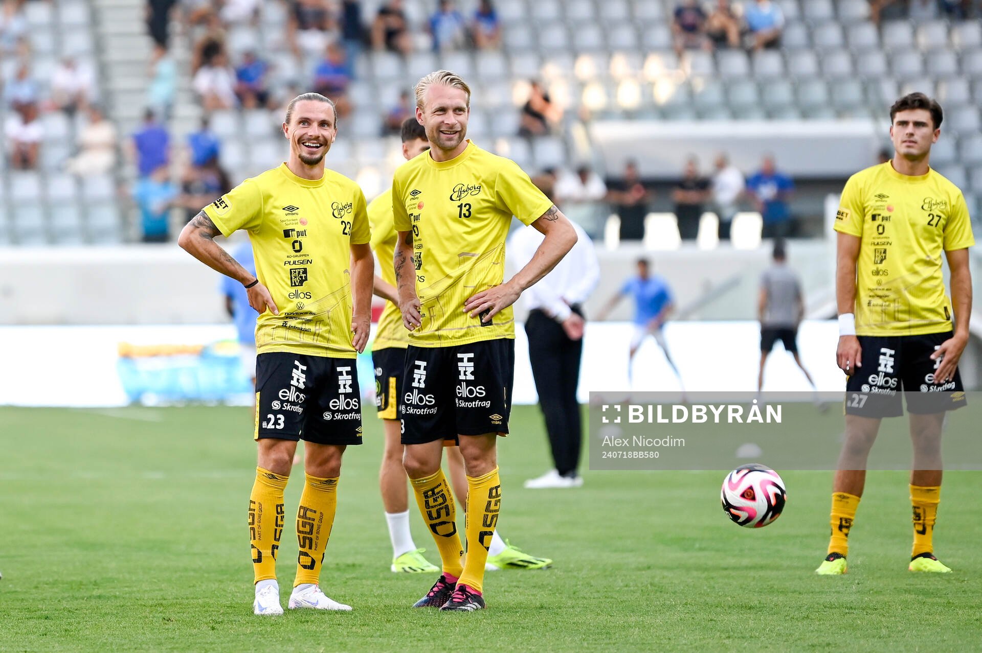 Niklas Hult and Johan Larsson of Elfsborg