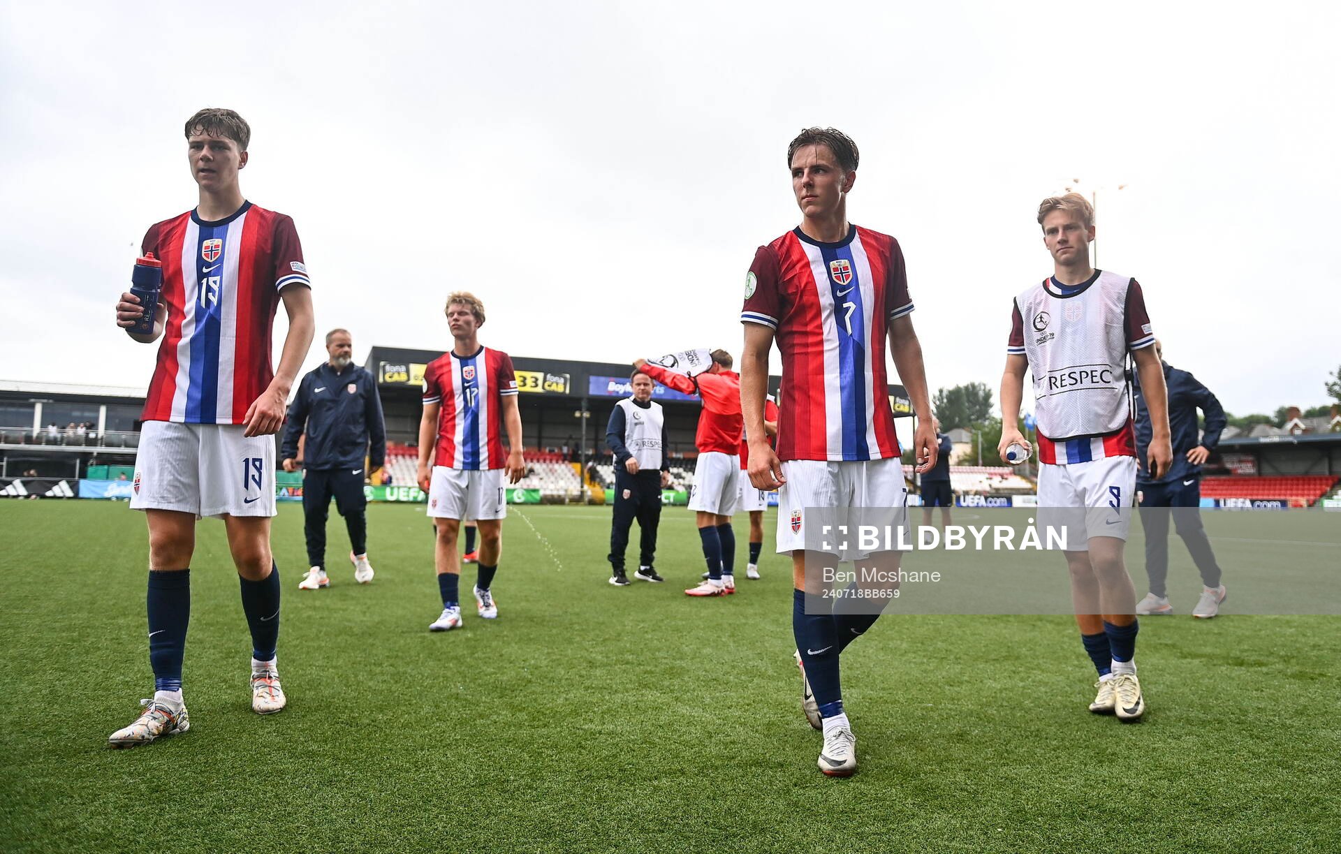 Julian Gonstad of Norway reacts