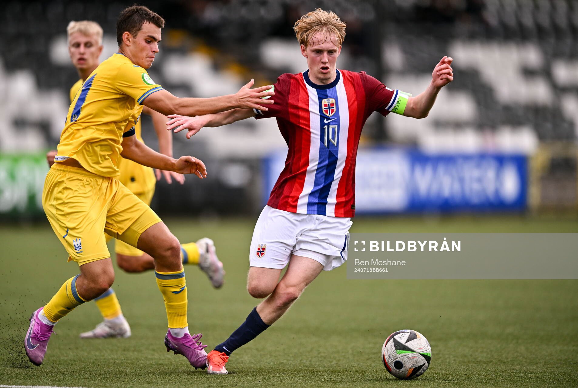 Sondre Granaas of Norway in action against Maksym